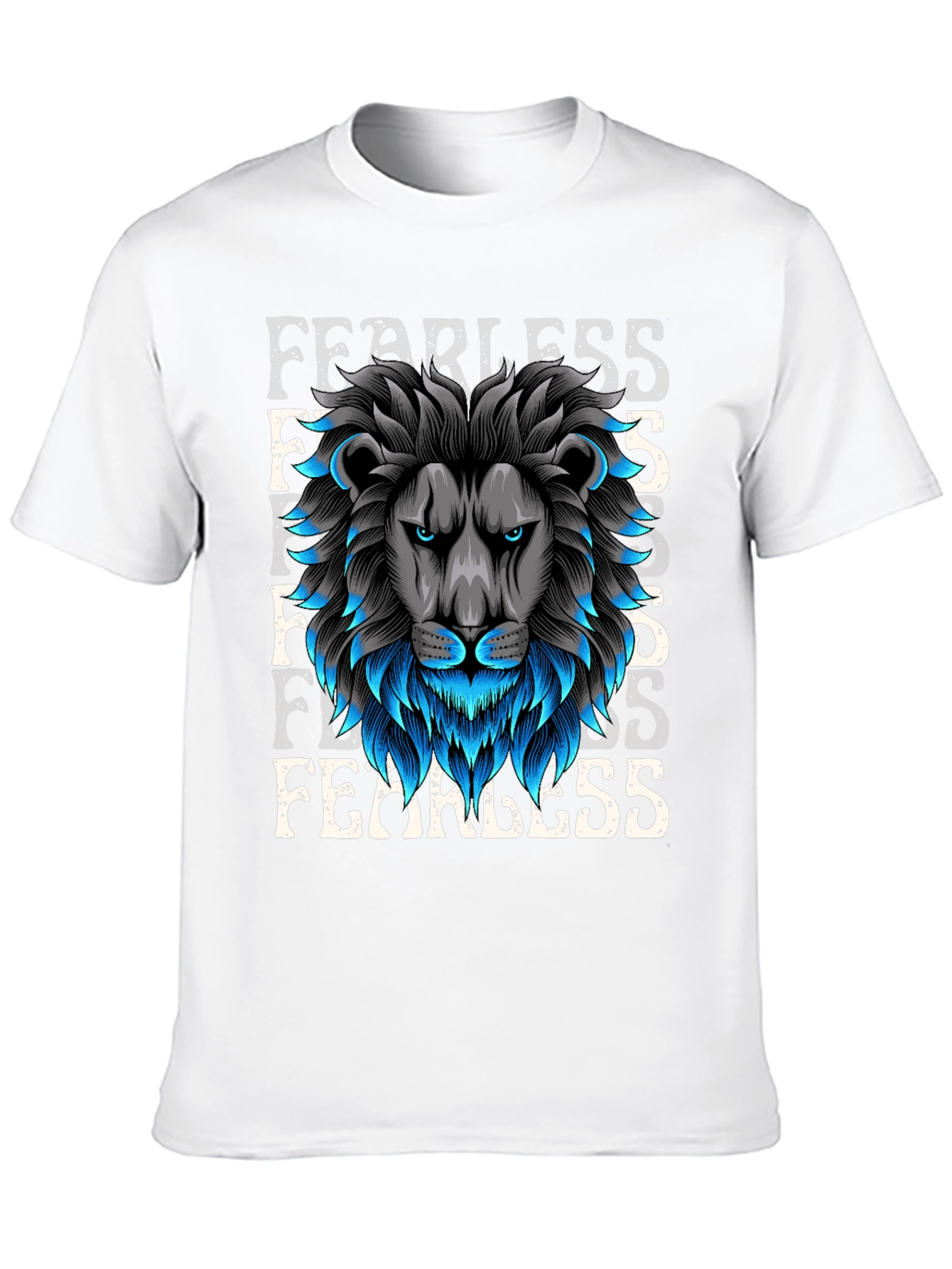 Black Fearless Lion Graphic Tee - Bold Style view 10