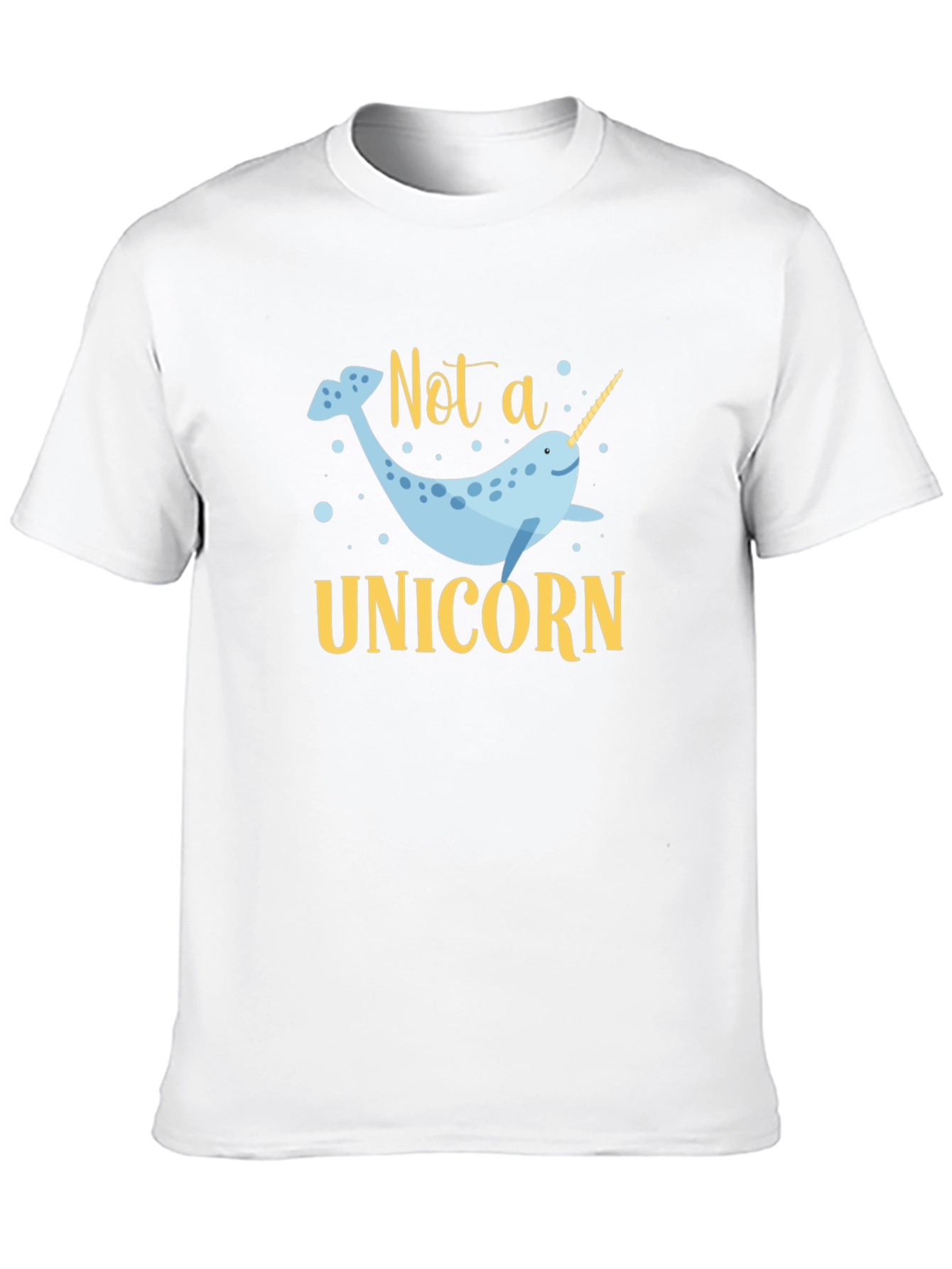 Not a Unicorn Narwhal T-Shirt - Black Cotton Tee - 10