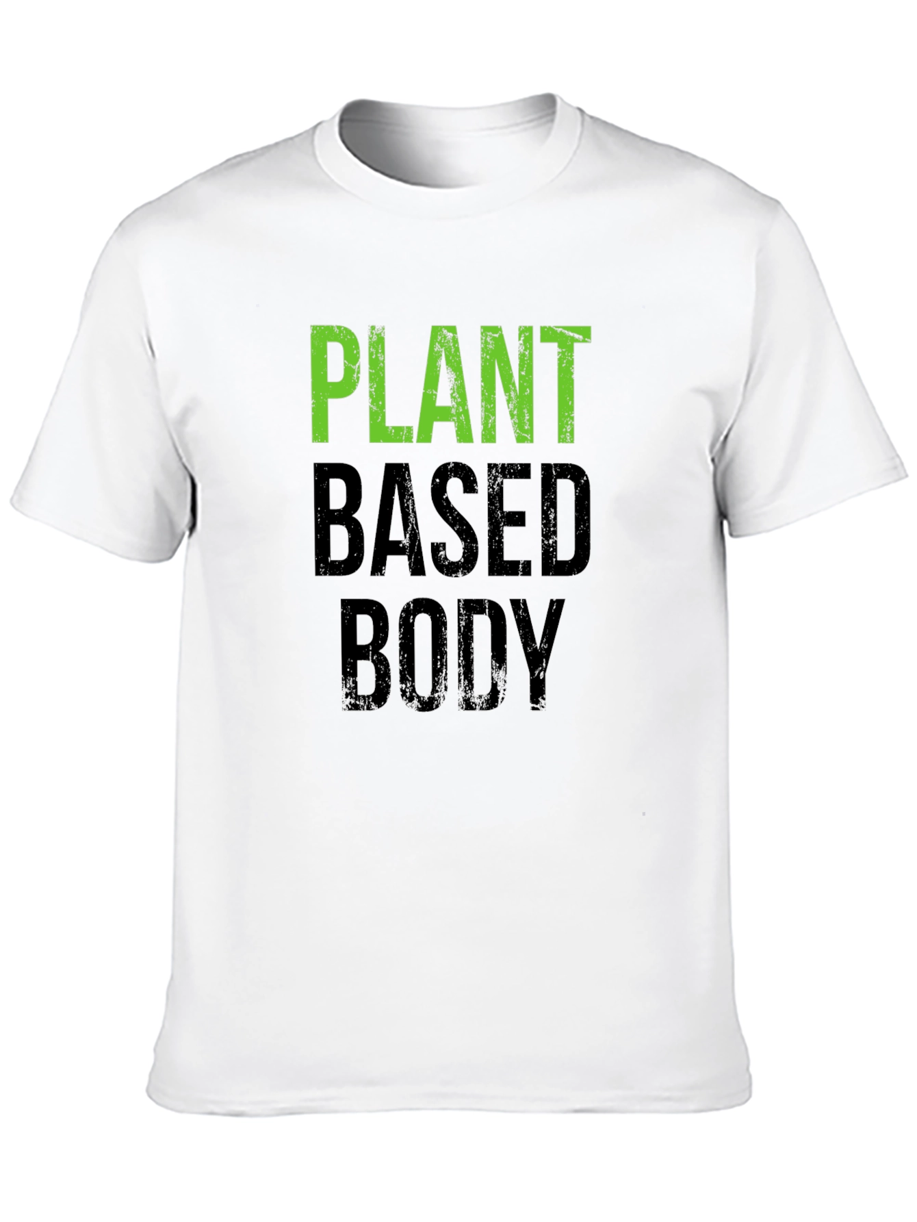 Black Plant Based Body T-Shirt - Vegan Fitness Apparel view 10