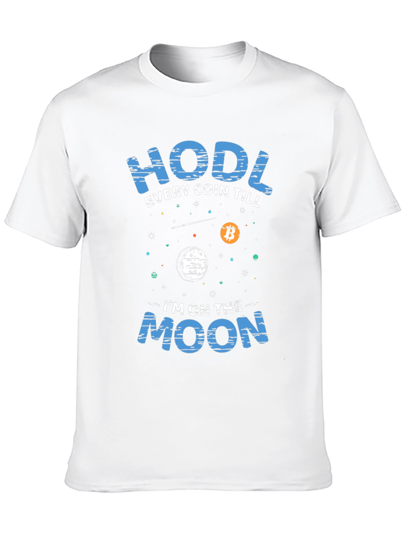 Black HODL Crypto T-Shirt - Bitcoin Moon view 10