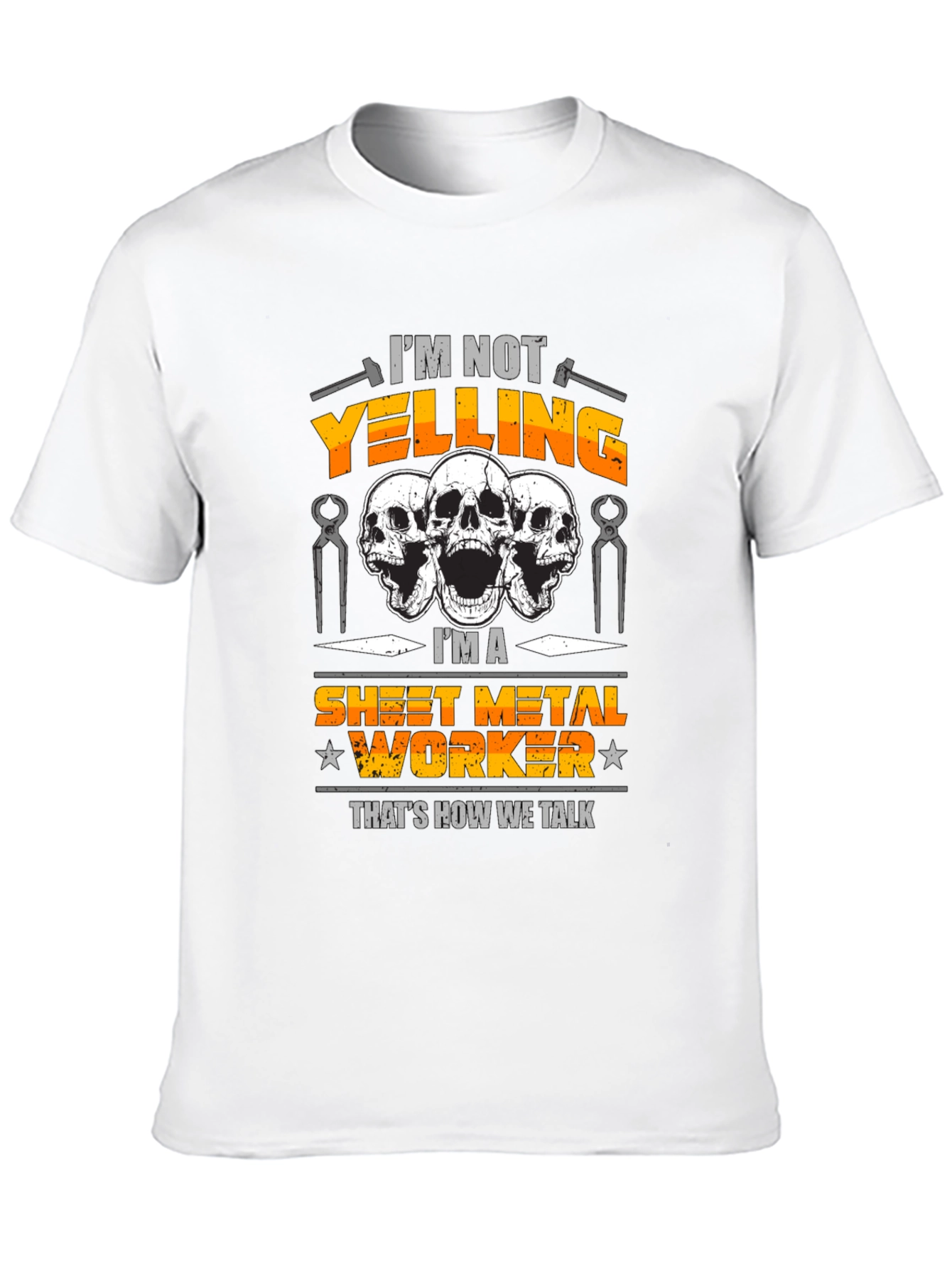 Black Sheet Metal Worker T-Shirt view 10