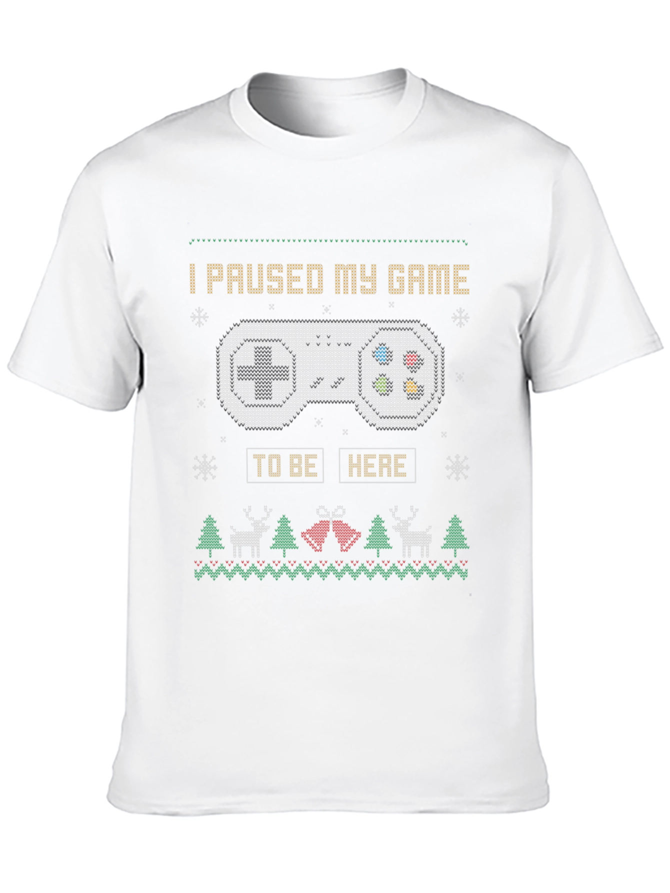 Black Gamer Holiday T-Shirt - I Paused My Game view 10
