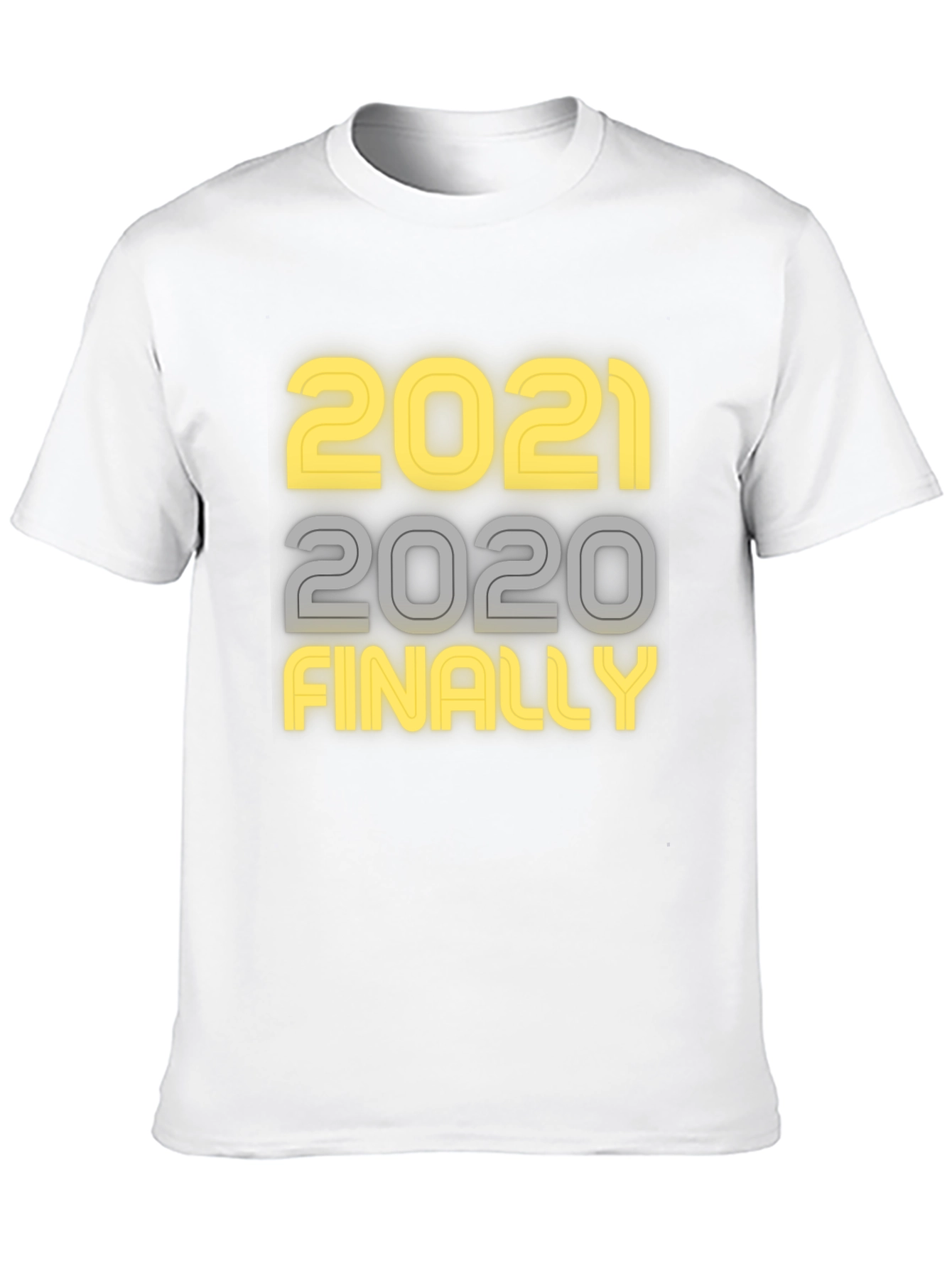 Black 2021 Finally T-Shirt - Funny New Year's Tee view 10