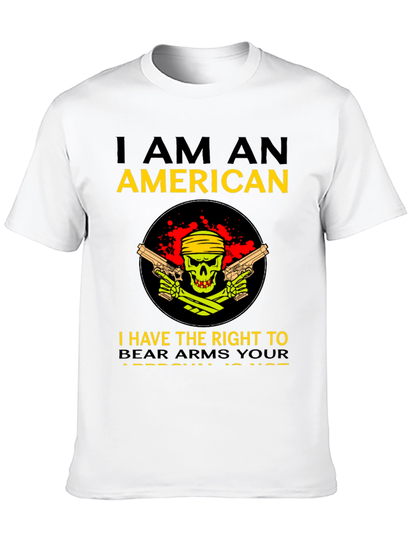 Black American Pride Graphic Tee - Right to Bear Arms view 10