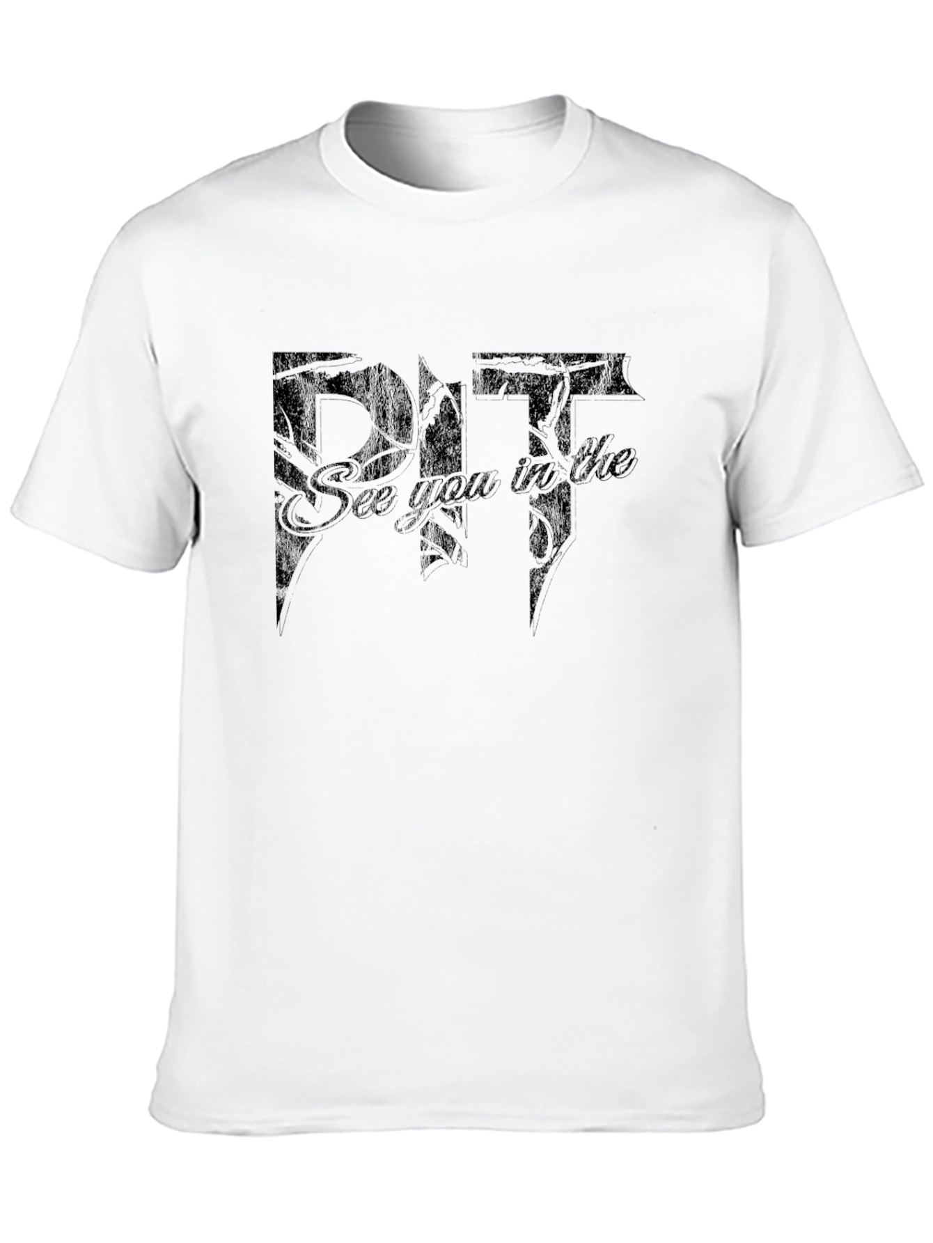 Black See You in the Pit Black Graphic T-Shirt view 10