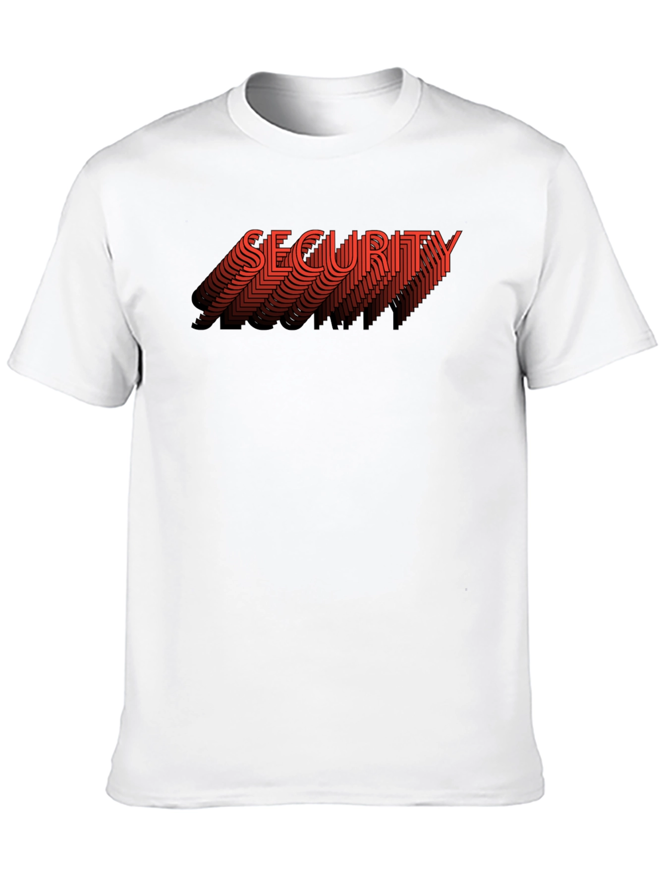 Black Security Graphic Print Black T-Shirt view 10