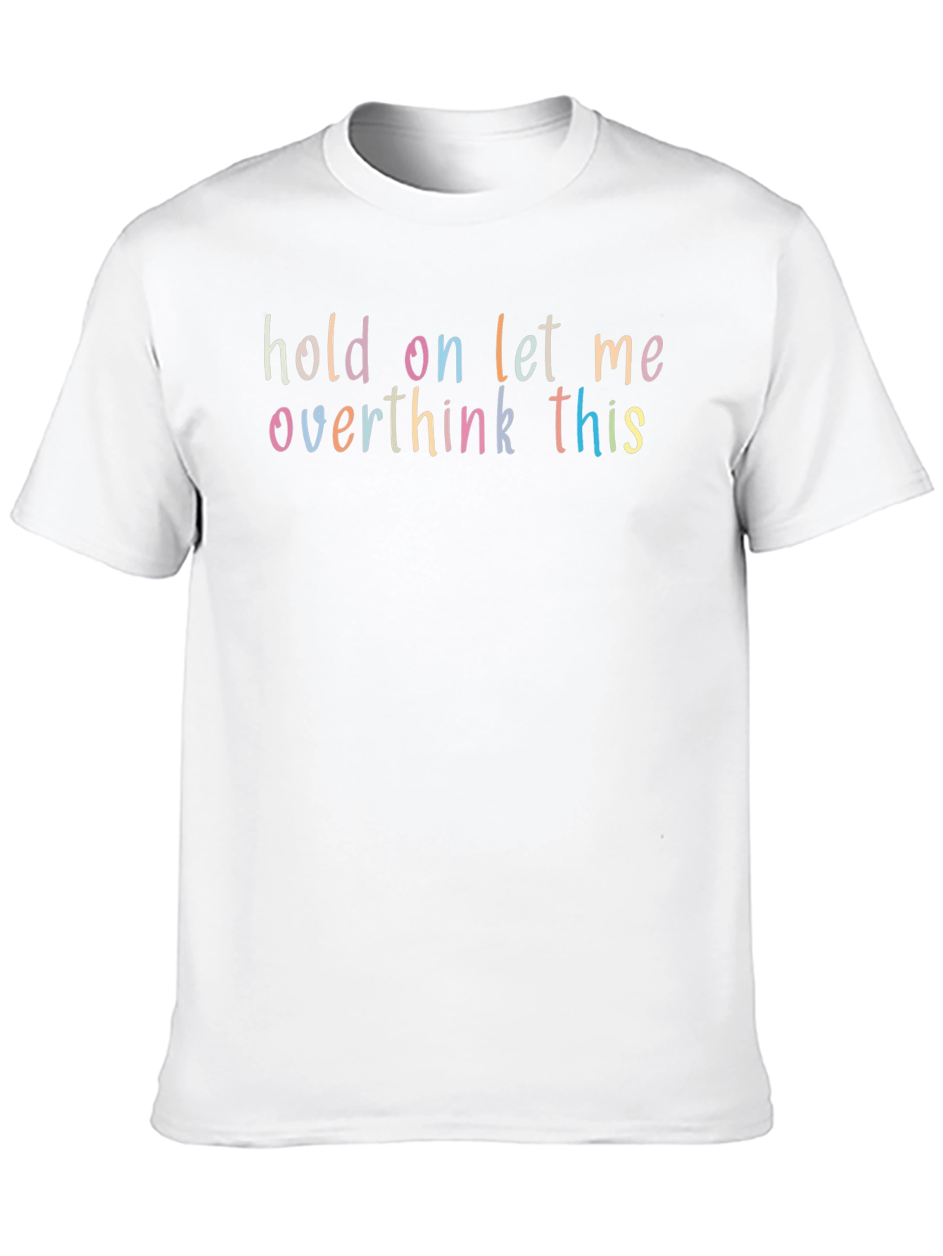 Black Overthink This Funny Graphic T-Shirt view 10