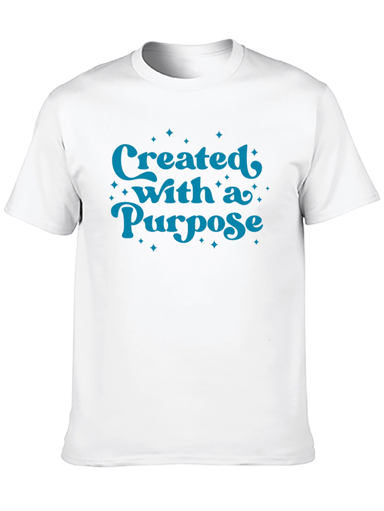 Black Created with a Purpose Graphic Tee view 10