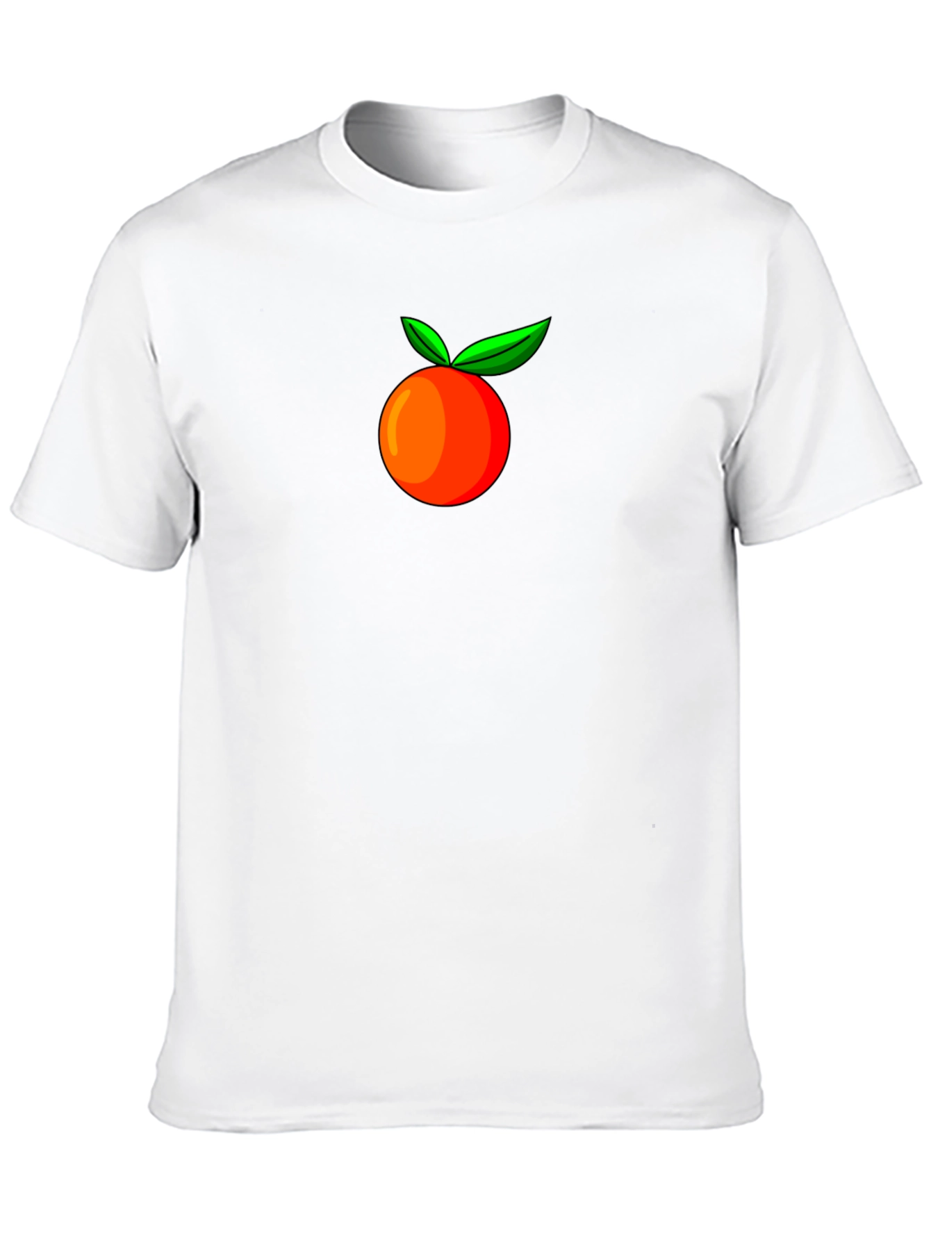 Black Orange Fruit Graphic Tee - Stylish Casual Wear view 10
