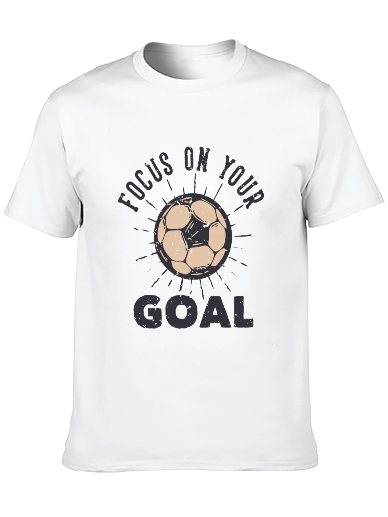 Black Focus On Your Goal Black Graphic Tee view 10