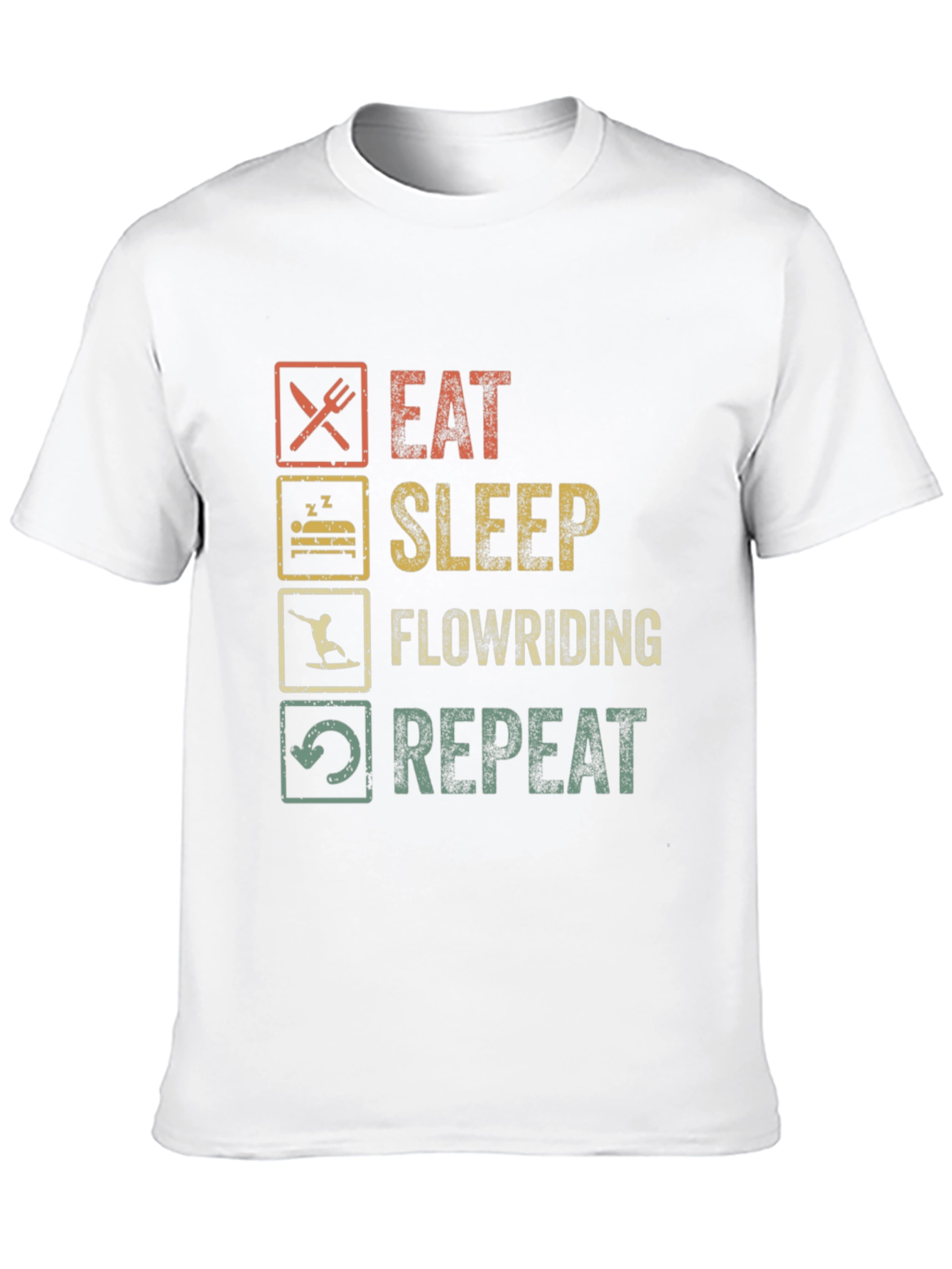 Black Eat Sleep Flowriding Repeat T-Shirt view 10