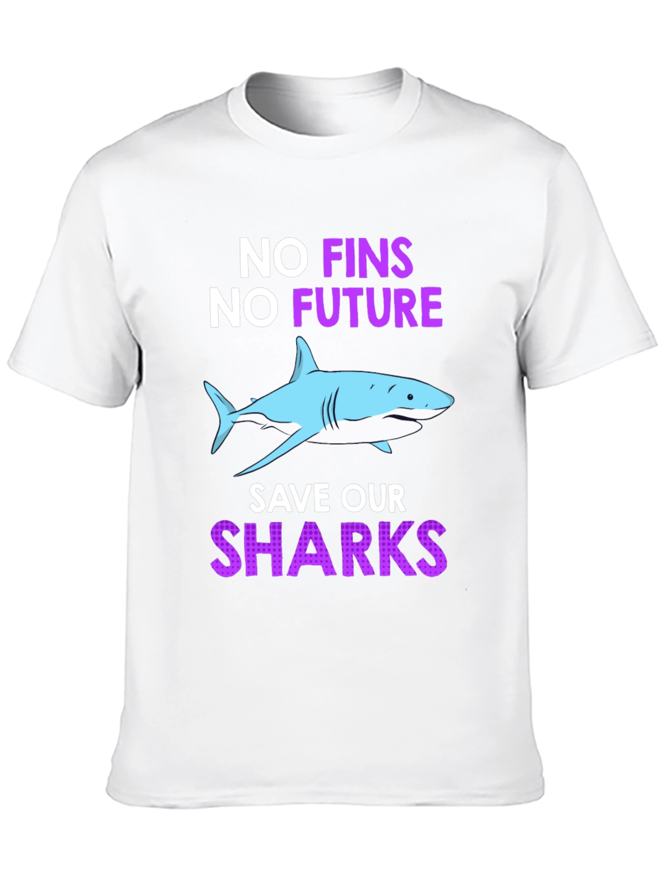 Black Save Our Sharks T-Shirt view 10