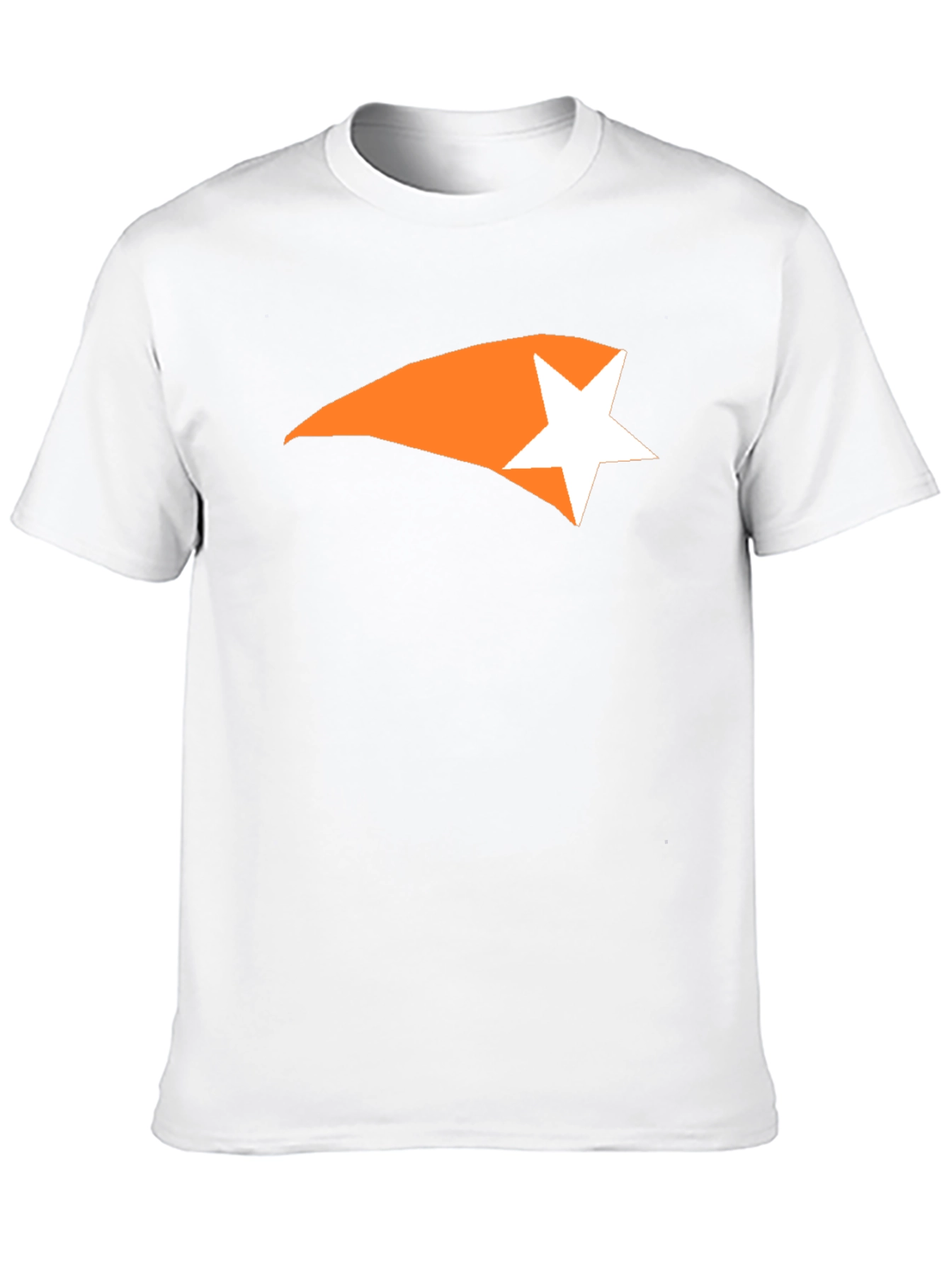 Black Men's Black Graphic Tee - Comet Star Design view 10