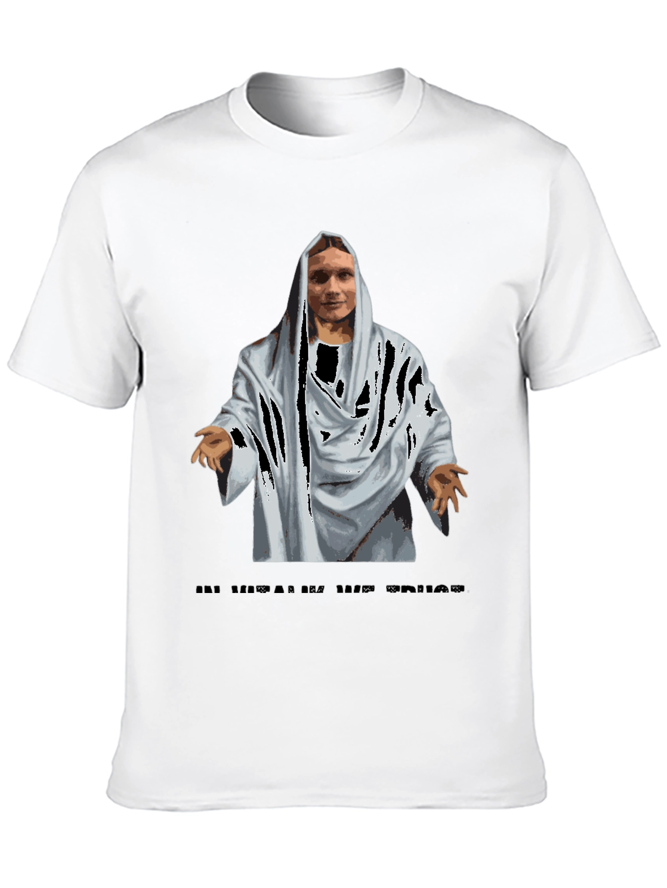 Black Humorous Graphic Tee - In Hualahu We Broah view 10