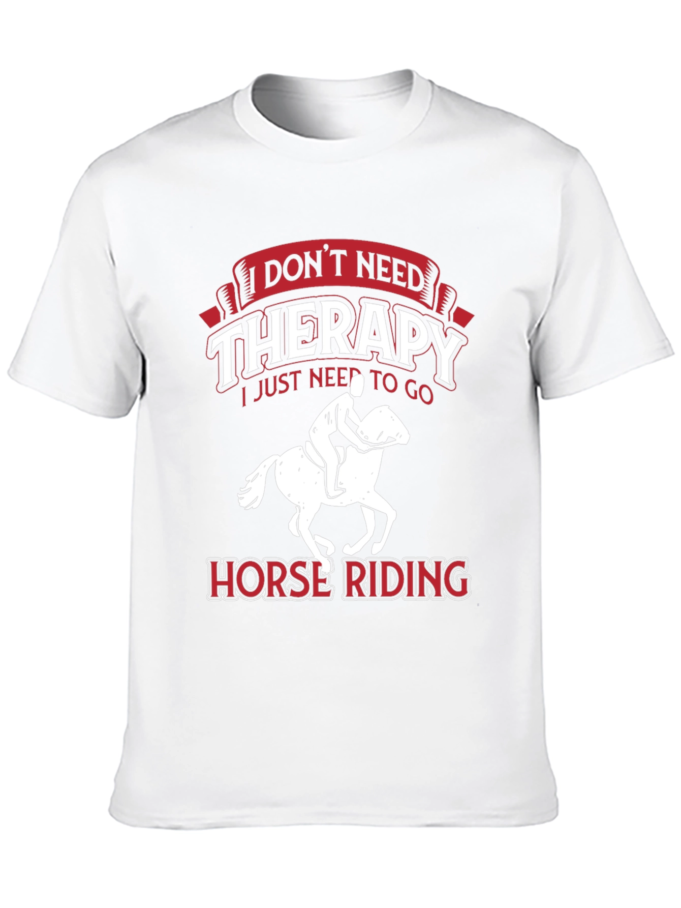 Black Horse Riding Therapy T-Shirt view 10