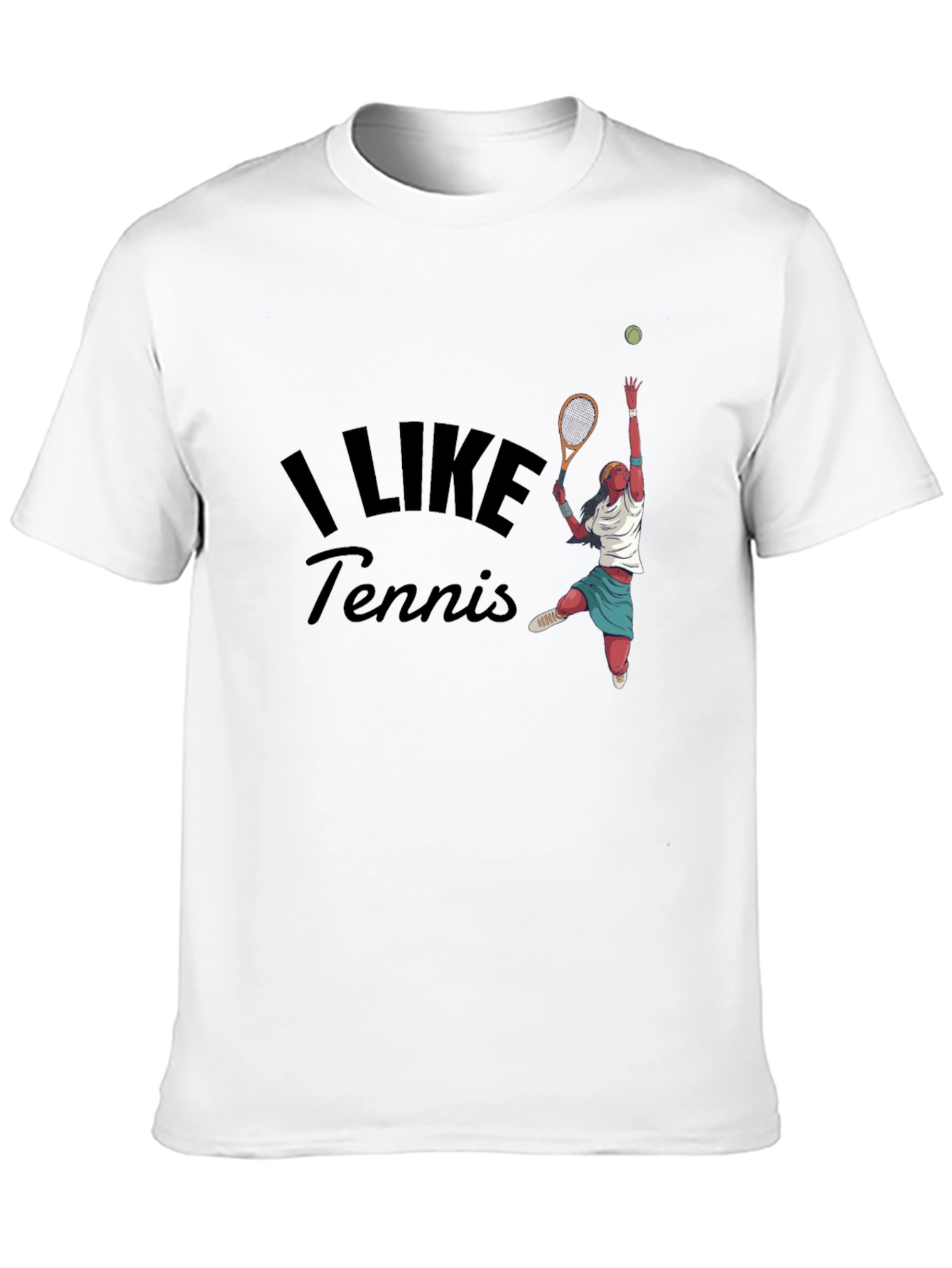 Black I Like Tennis Graphic Tee view 10