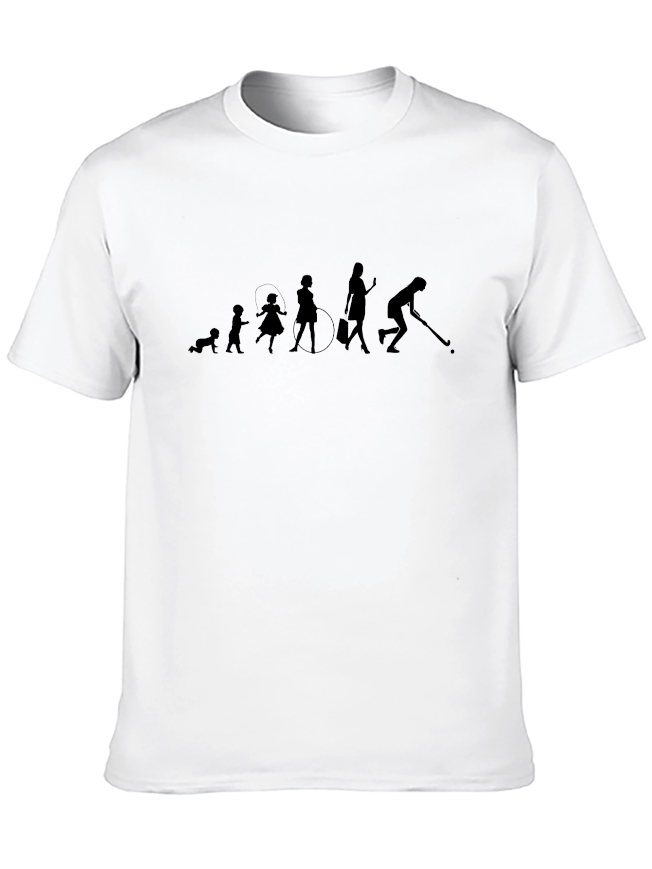 Black Evolution of Woman Black T-Shirt view 10