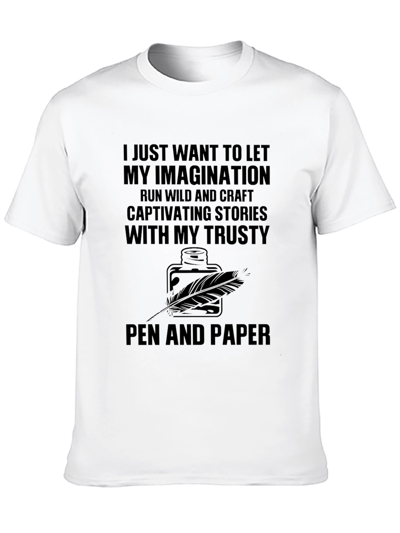 Imagination Unleashed T-Shirt - Writer's Inspiration Tee - 10