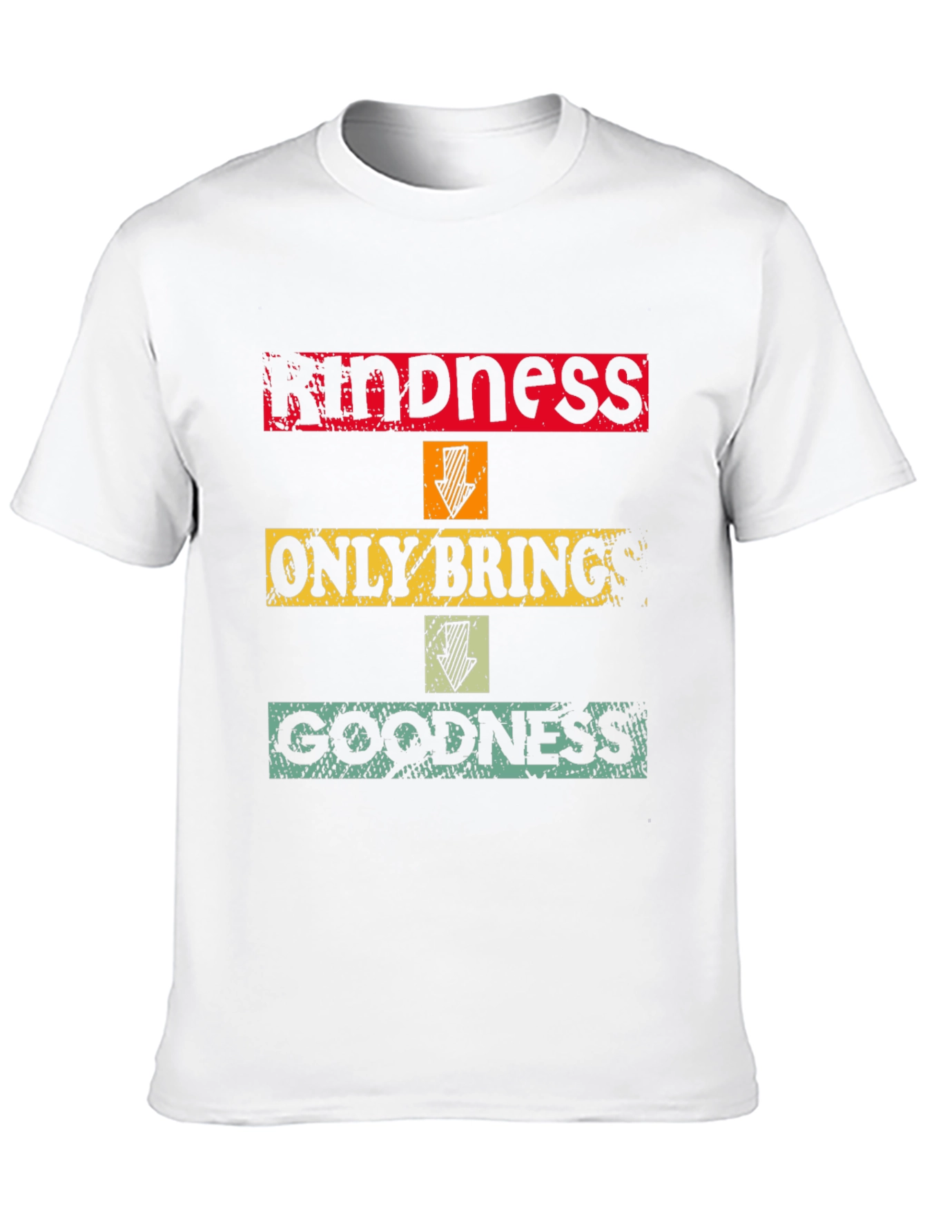 Black Kindness Brings Goodness Graphic T-Shirt view 10