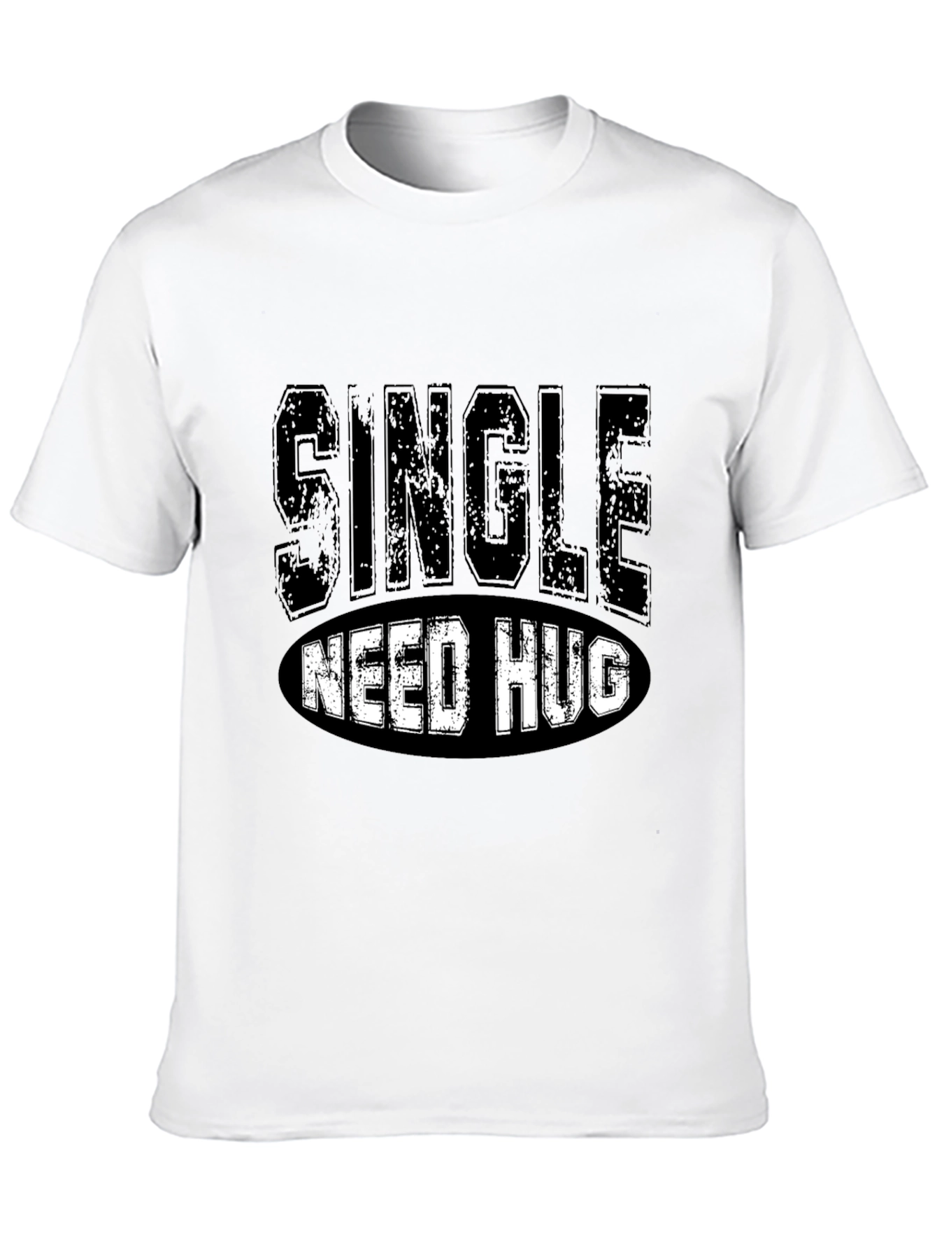 Black Single Need Hug Black Graphic T-Shirt view 10