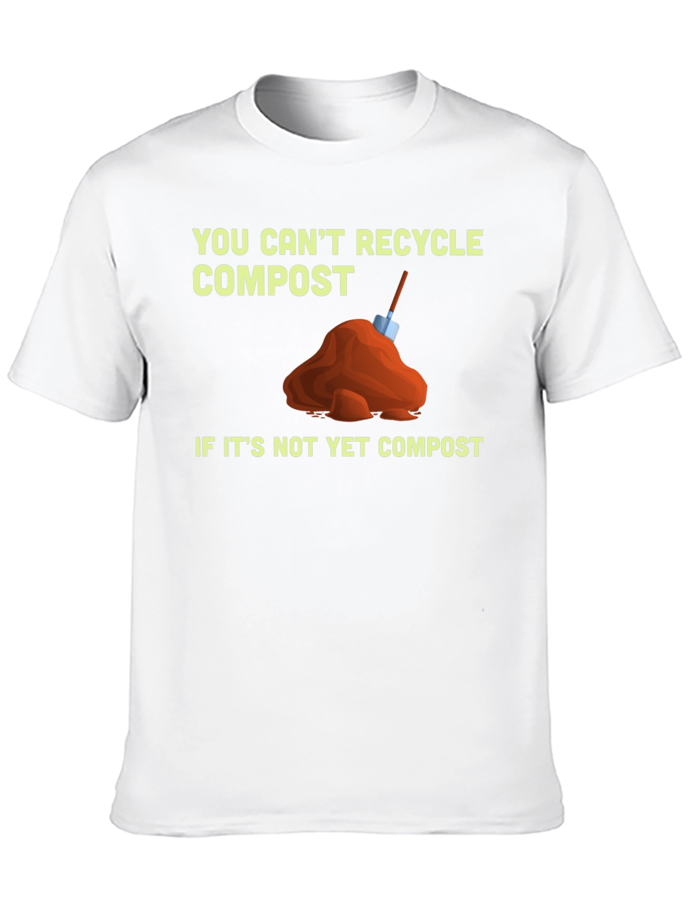 Black Funny Compost T-Shirt - Recycle Humor view 10