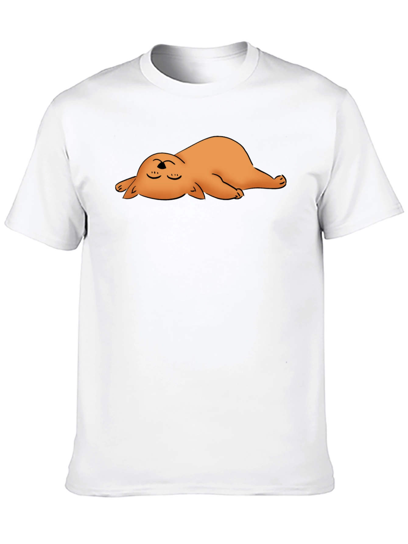 Black Relaxed Otter Graphic Black T-Shirt view 10