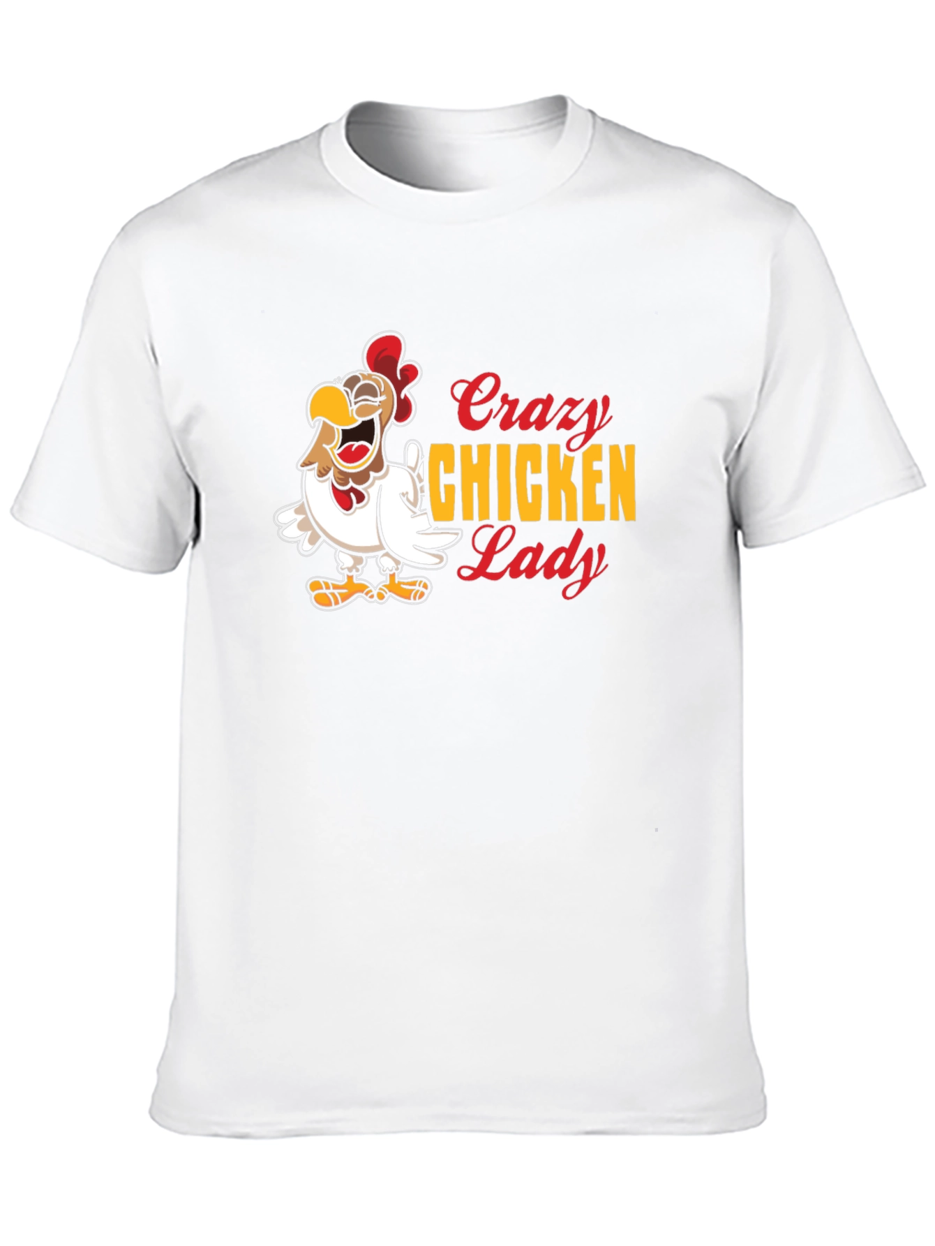 Black Crazy Chicken Lady Graphic Tee - Black view 10