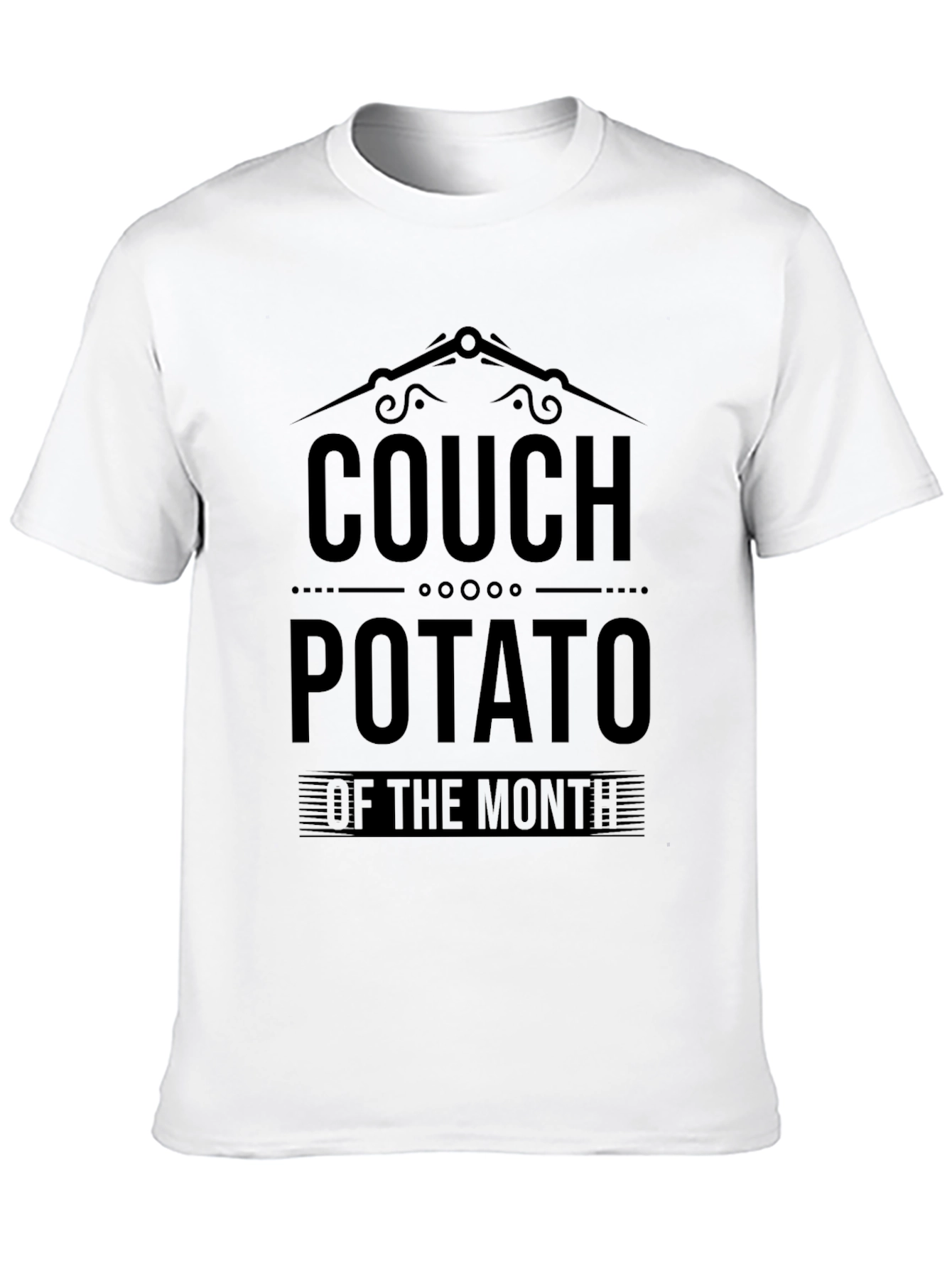 Black Couch Potato T-Shirt - Funny Lazy Lounging Tee view 10