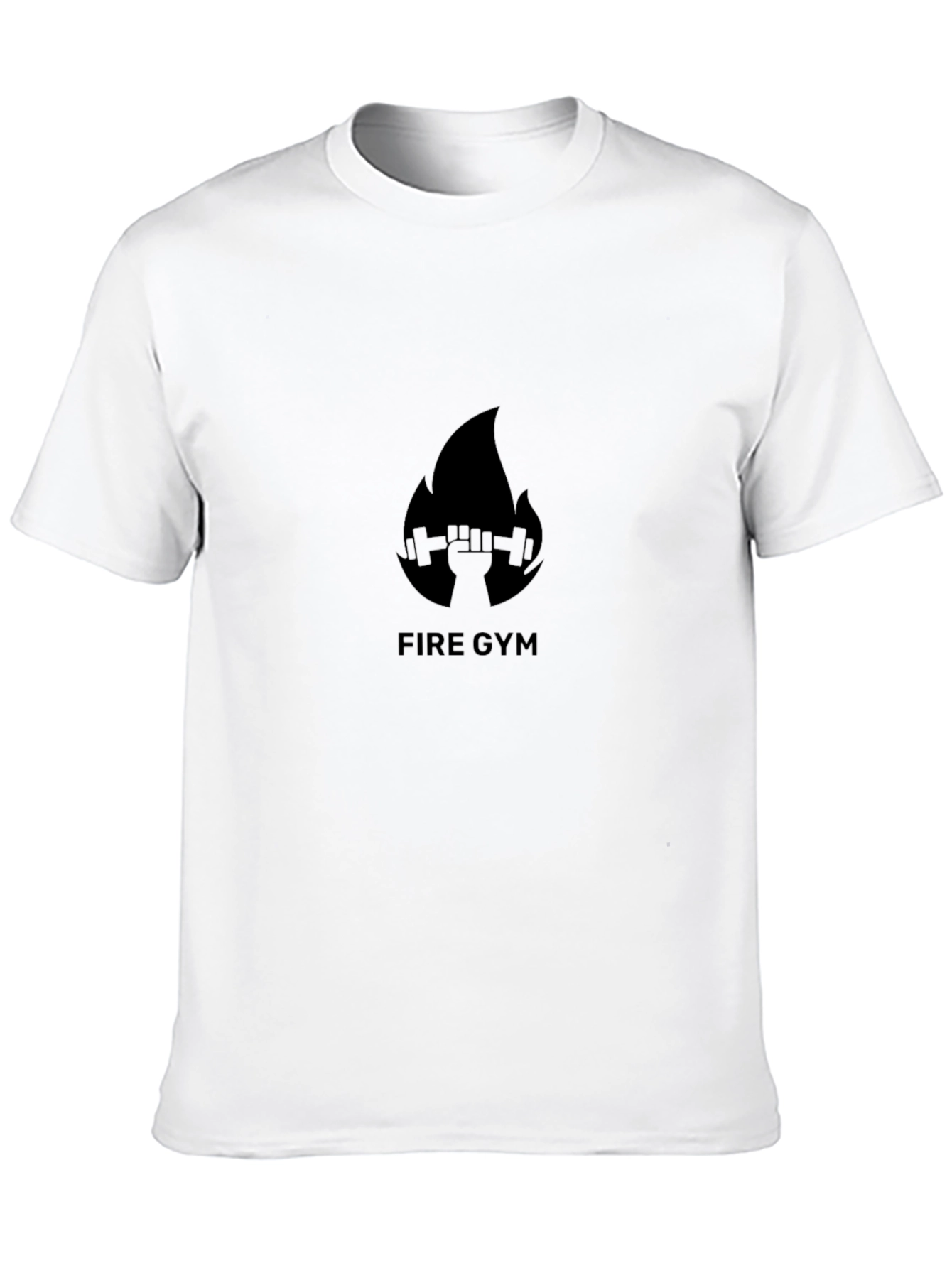 Black Fire Gym Black T-Shirt - Workout Motivation Apparel view 10