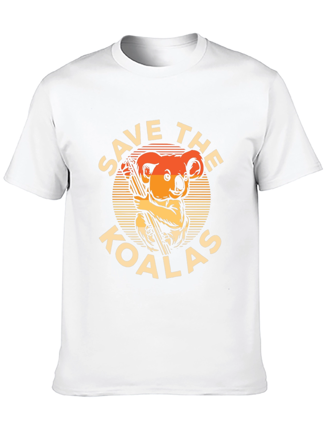 Black Save the Koalas Graphic T-Shirt - Black Cotton Tee view 10