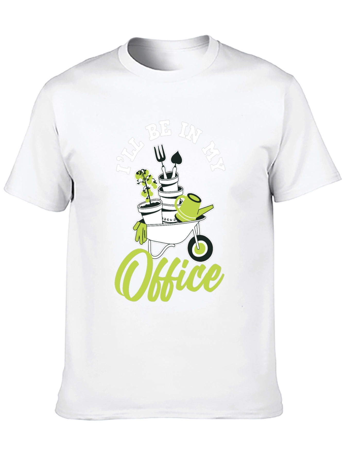 Black Gardener's Office T-Shirt view 10