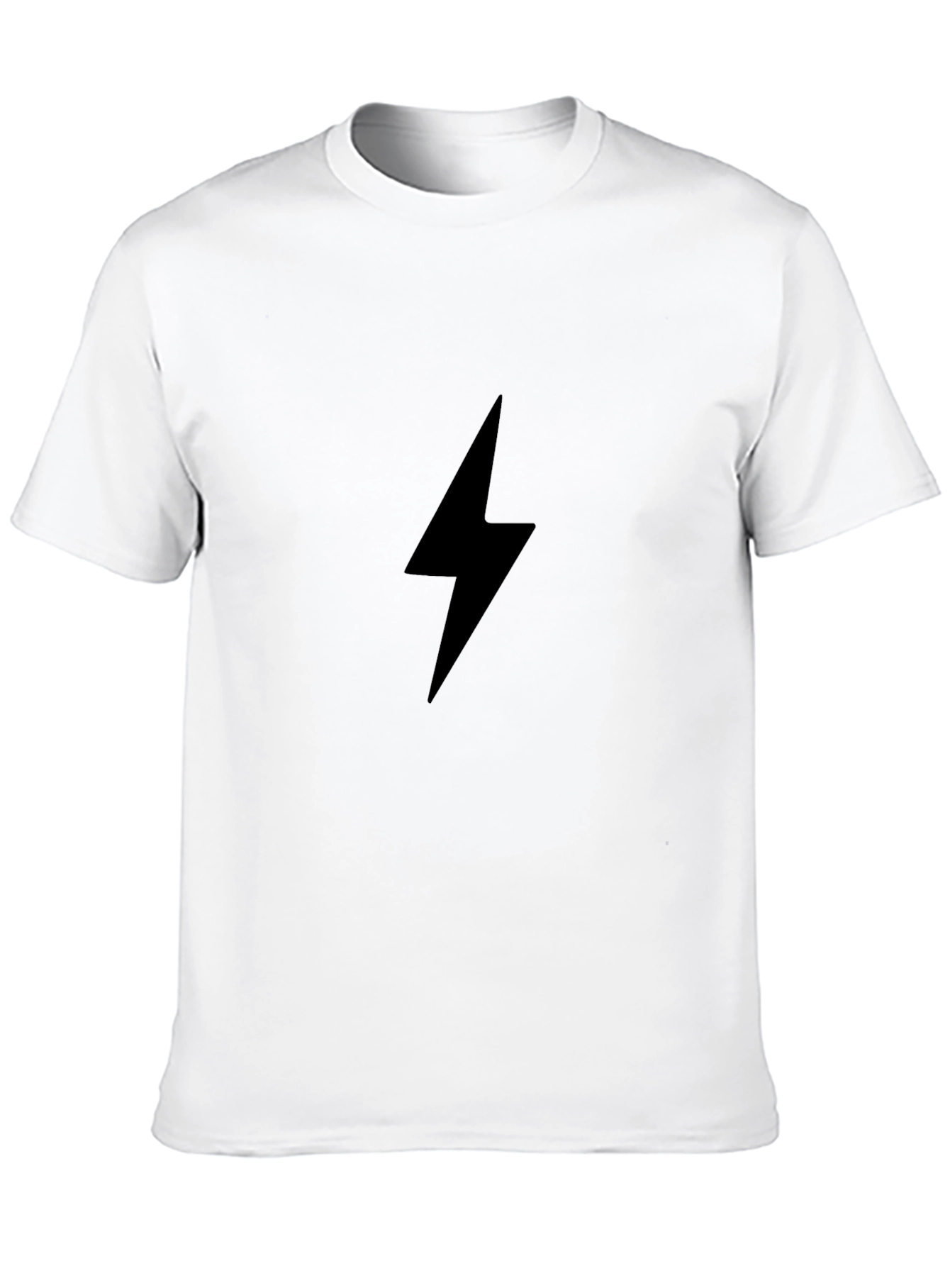 Black Black Lightning Bolt Graphic Tee view 10