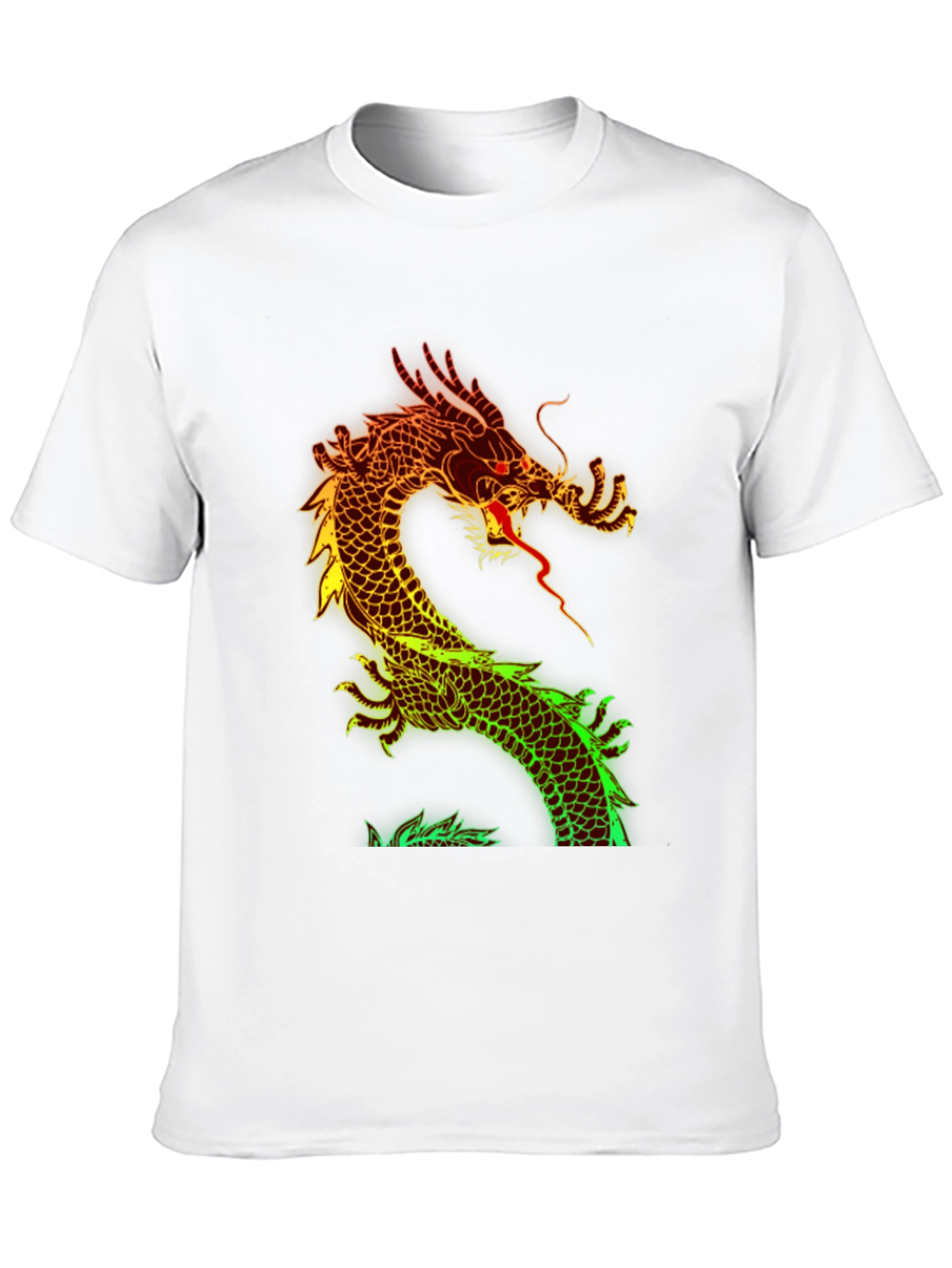 Black Dragon Graphic Print Black T-Shirt view 10