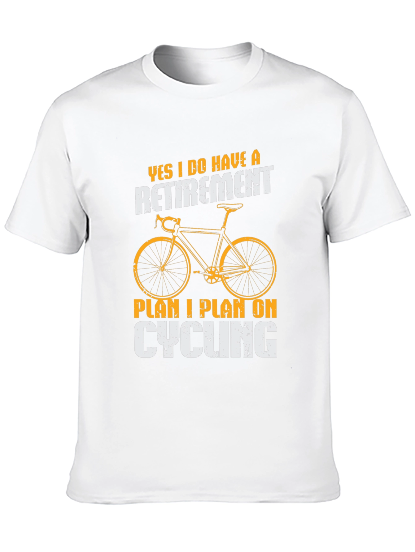 Black Cycling Retirement Plan T-Shirt view 10