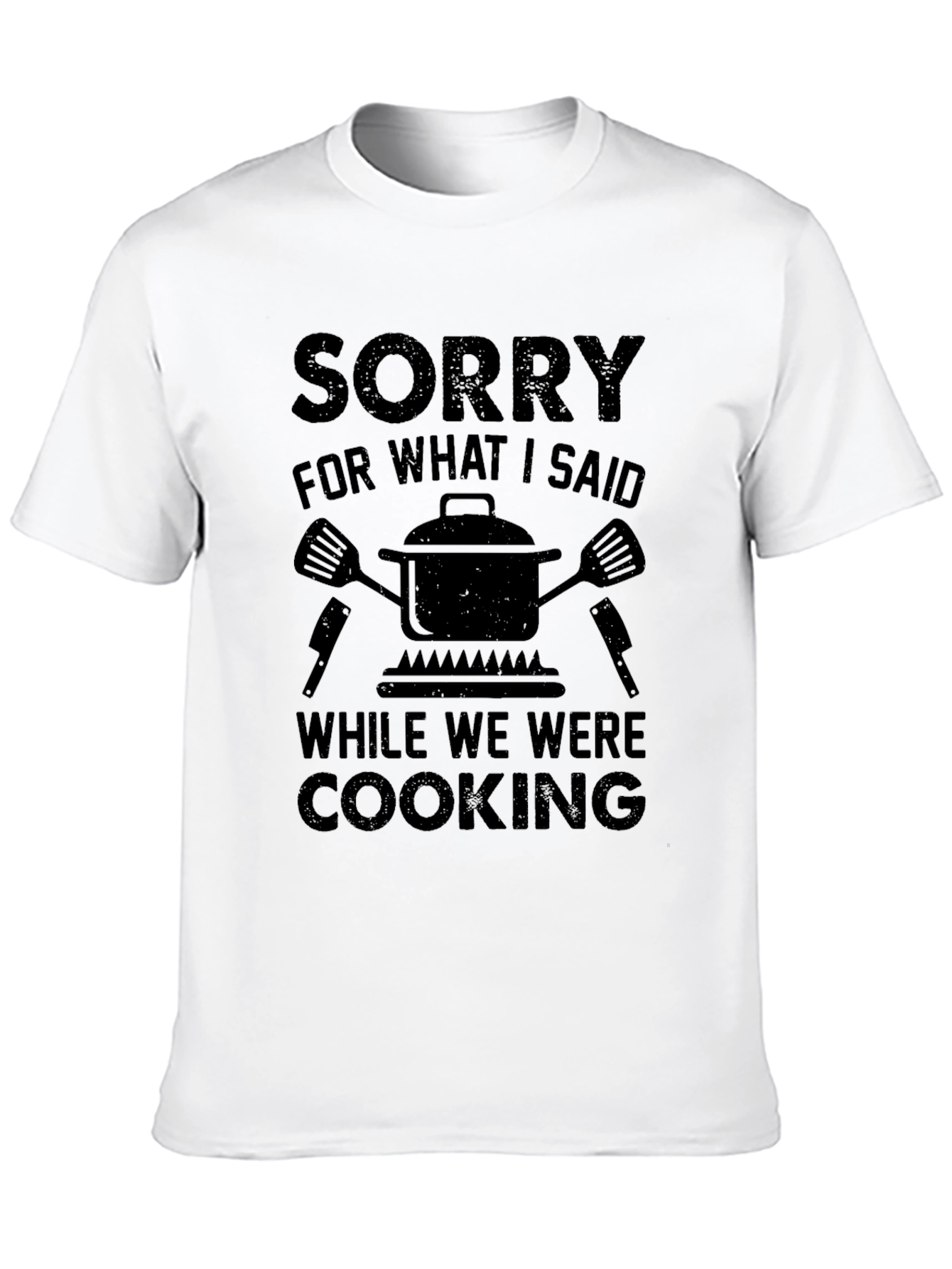 Black Sorry For What I Said Cooking Graphic T-Shirt view 10