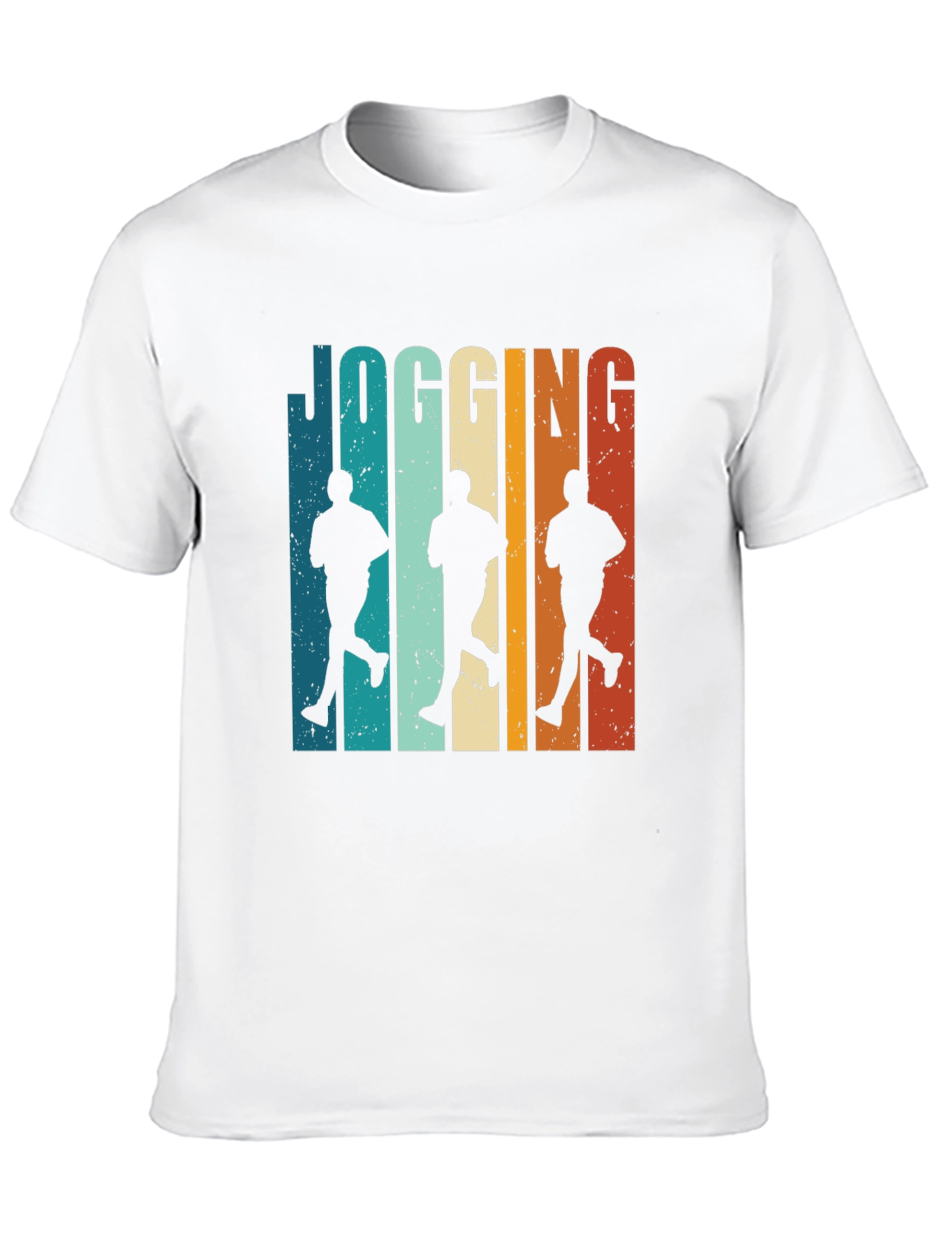 Black Retro Jogging Graphic Tee - Cool Runner Design view 10