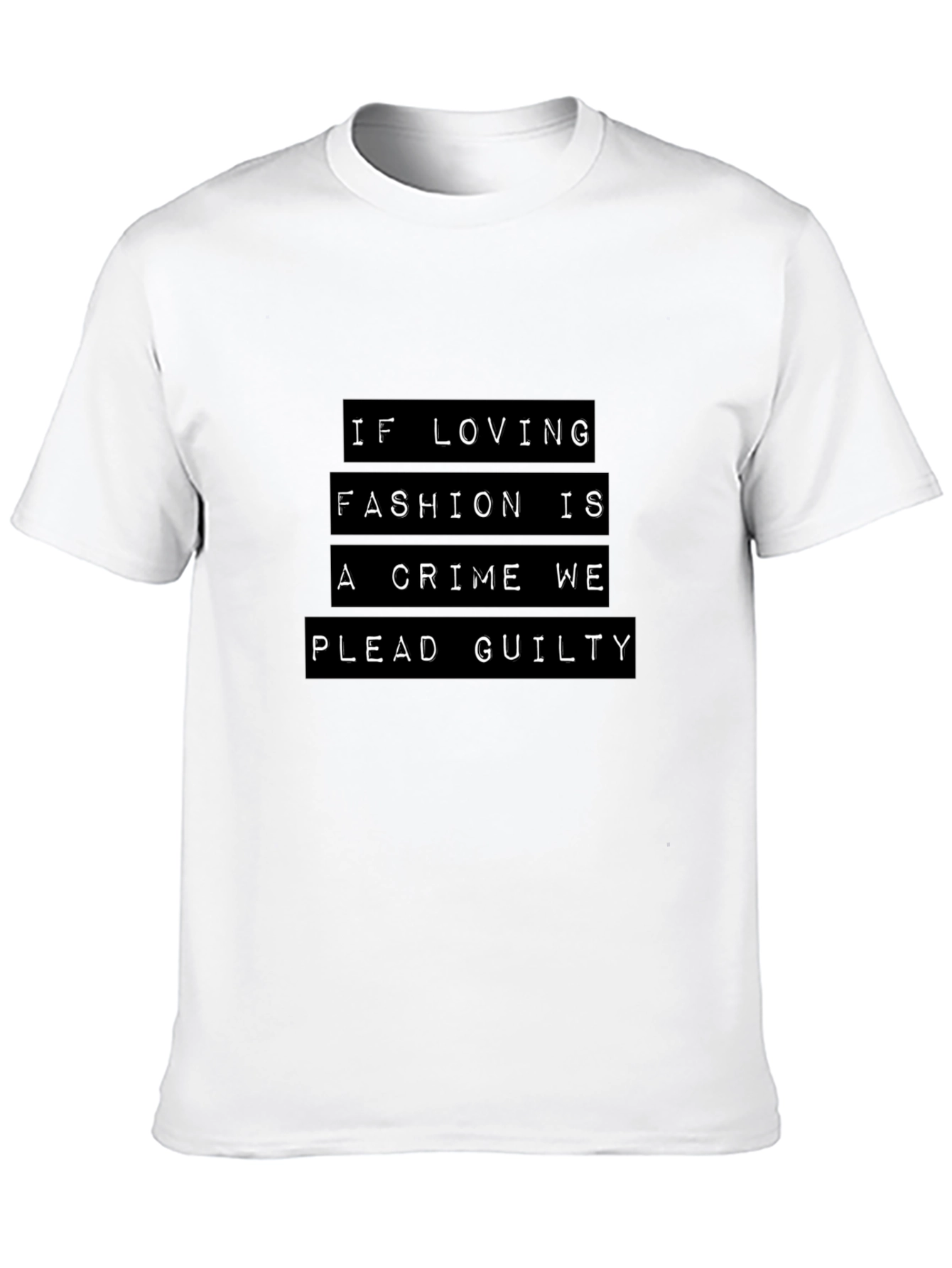 Black Fashion Crime T-Shirt - Guilty Style view 10