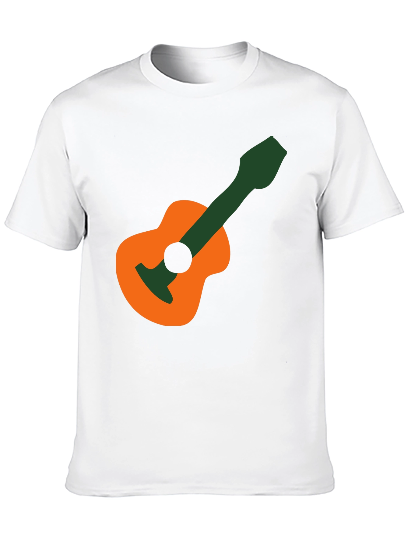 Black Guitar Graphic T-Shirt - Black Cotton Tee view 10