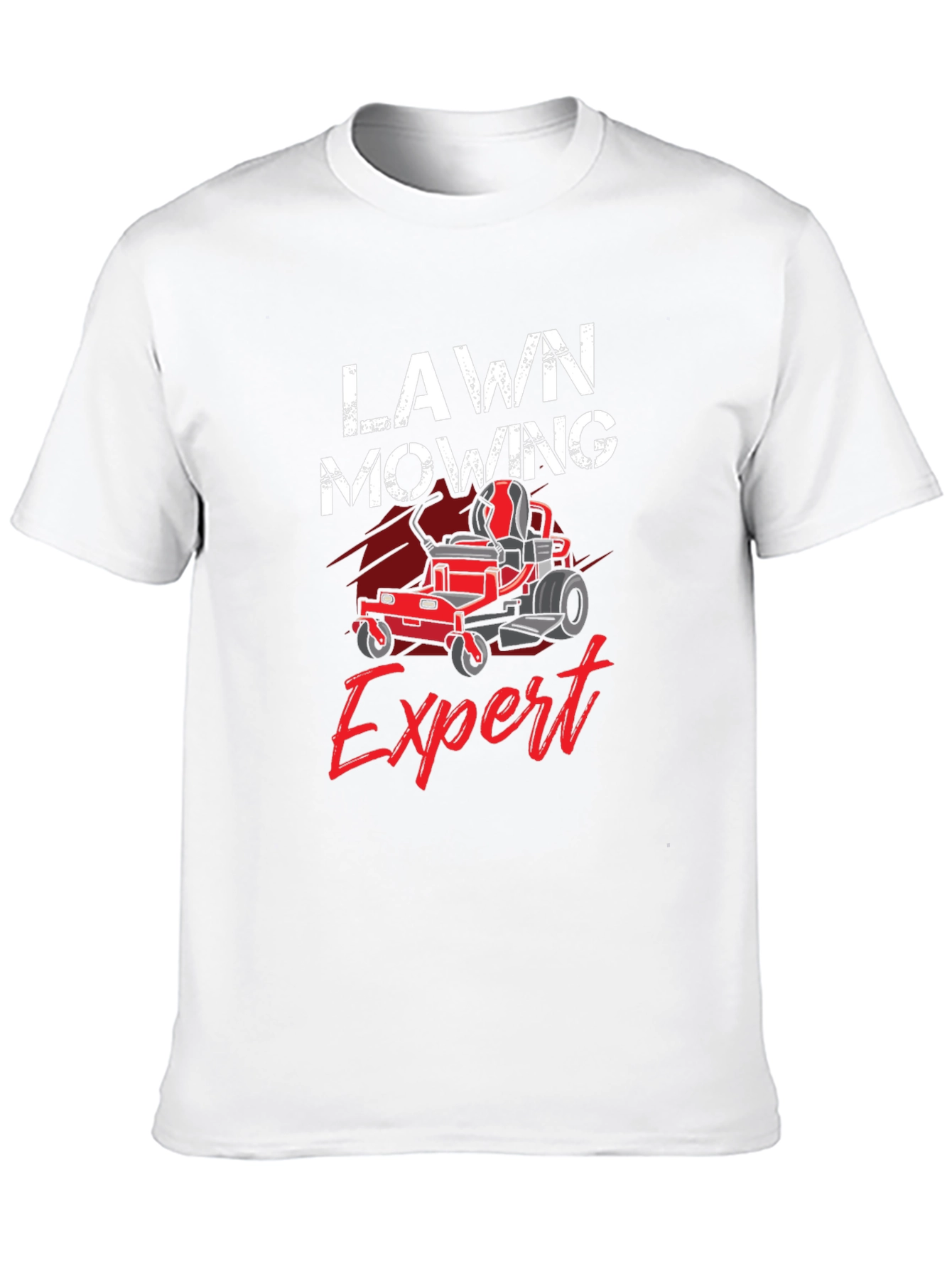 Black Lawn Mowing Expert T-Shirt view 10