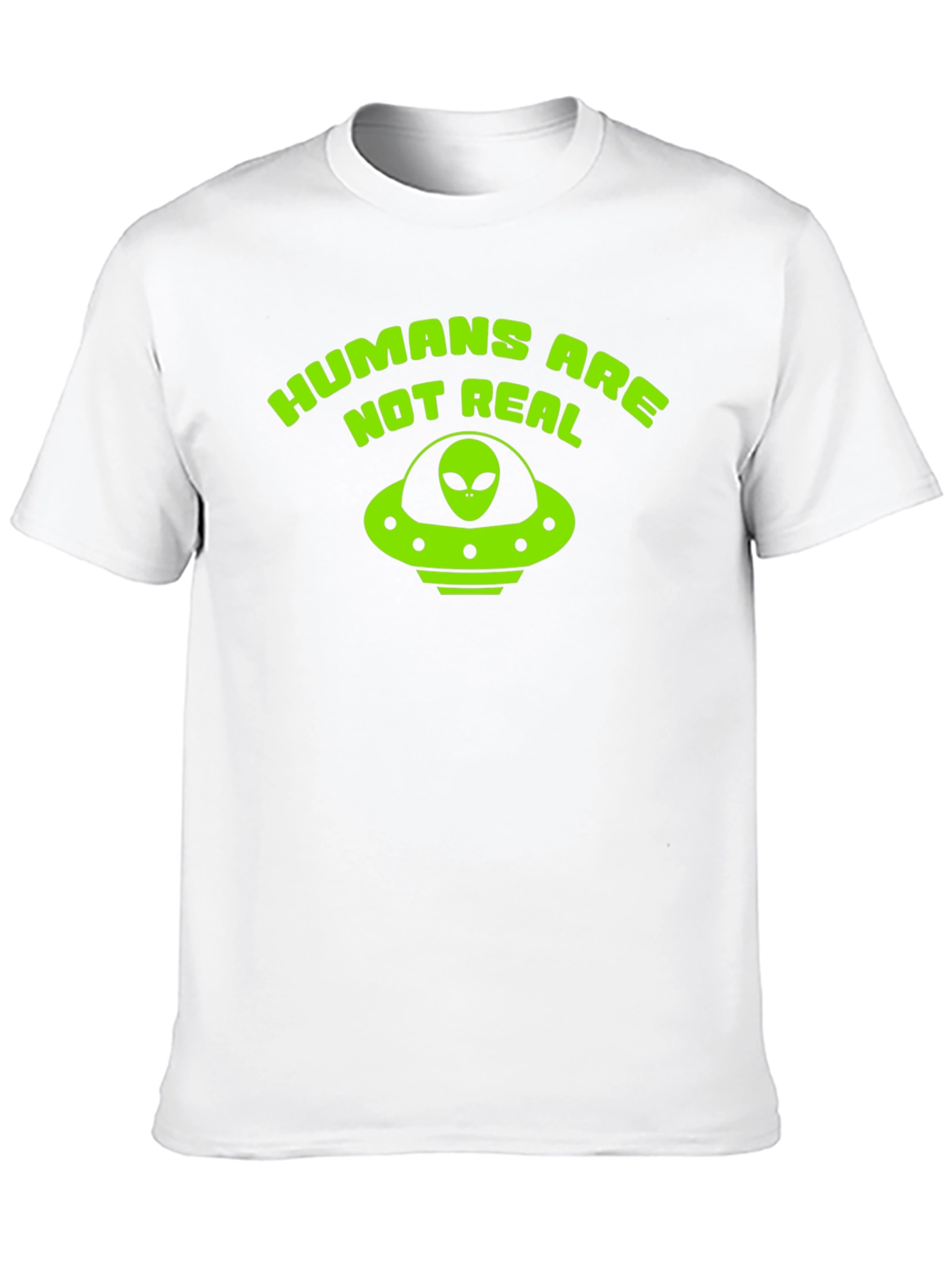 Black Humans Are Not Real Alien UFO T-Shirt view 10