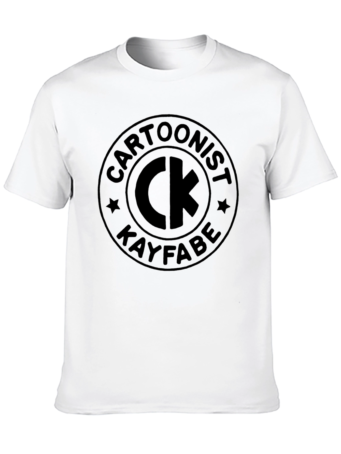 Black Cartoonist Kayfabe Black Graphic Tee view 10