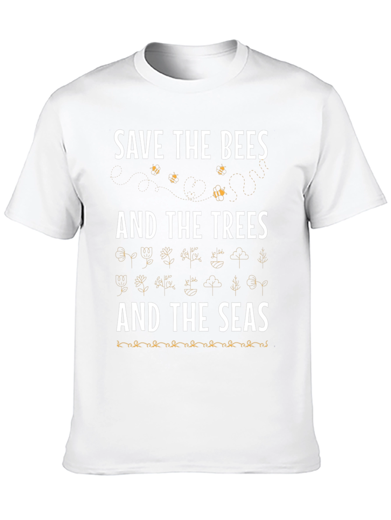 Black Save the Bees, Trees, and Seas Graphic Tee view 10