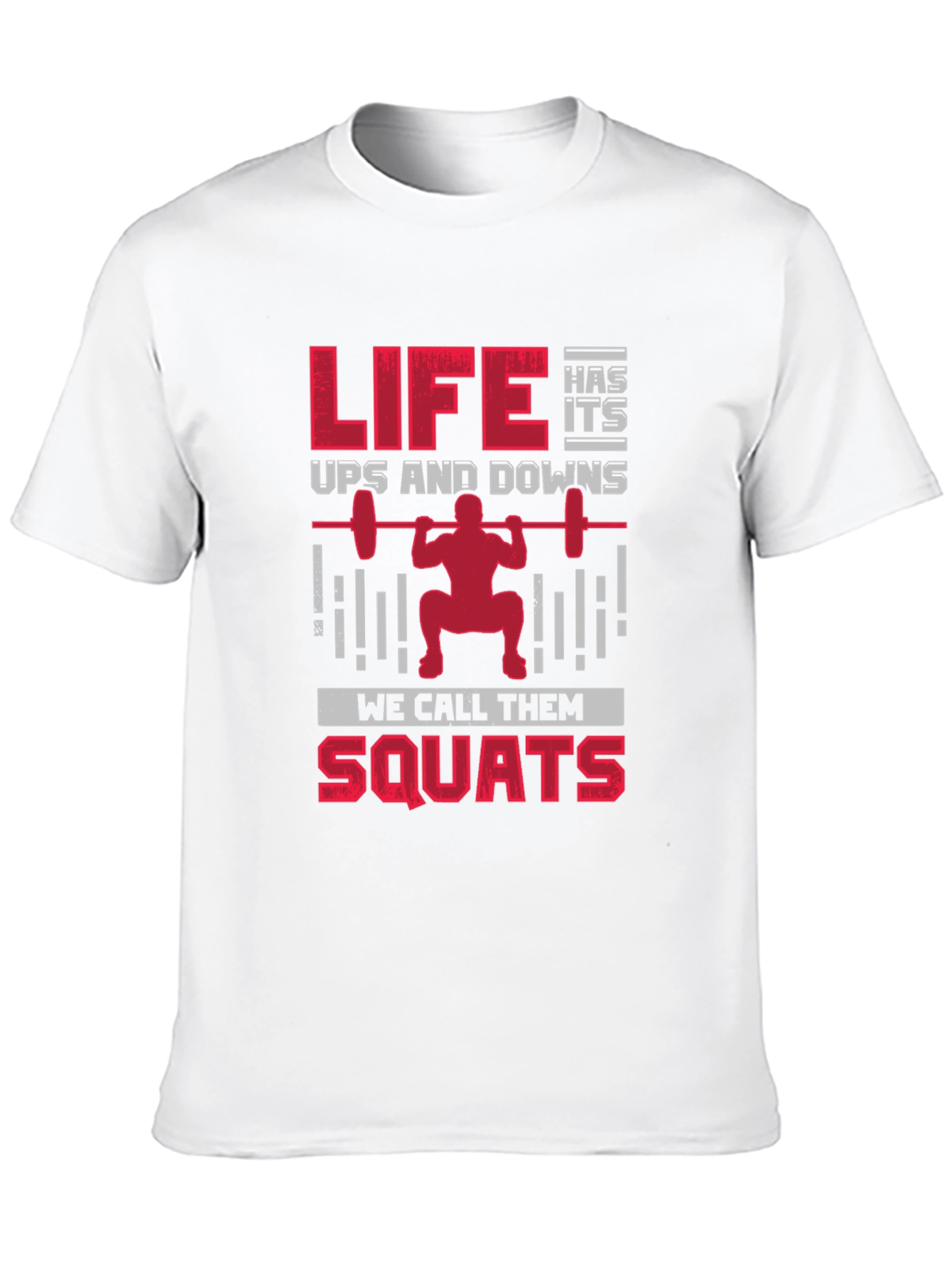Black Life Has Its Ups & Downs Squats T-Shirt view 10