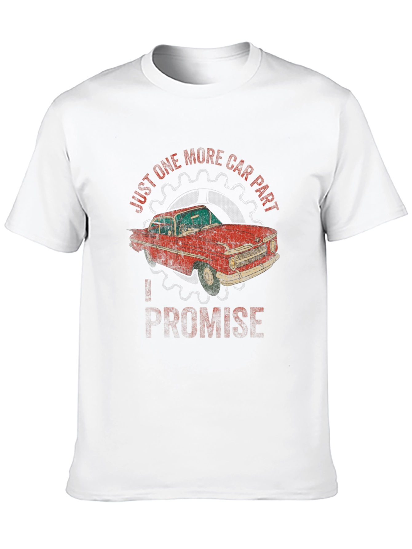 Black Just One More Car Part Promise T-Shirt view 10
