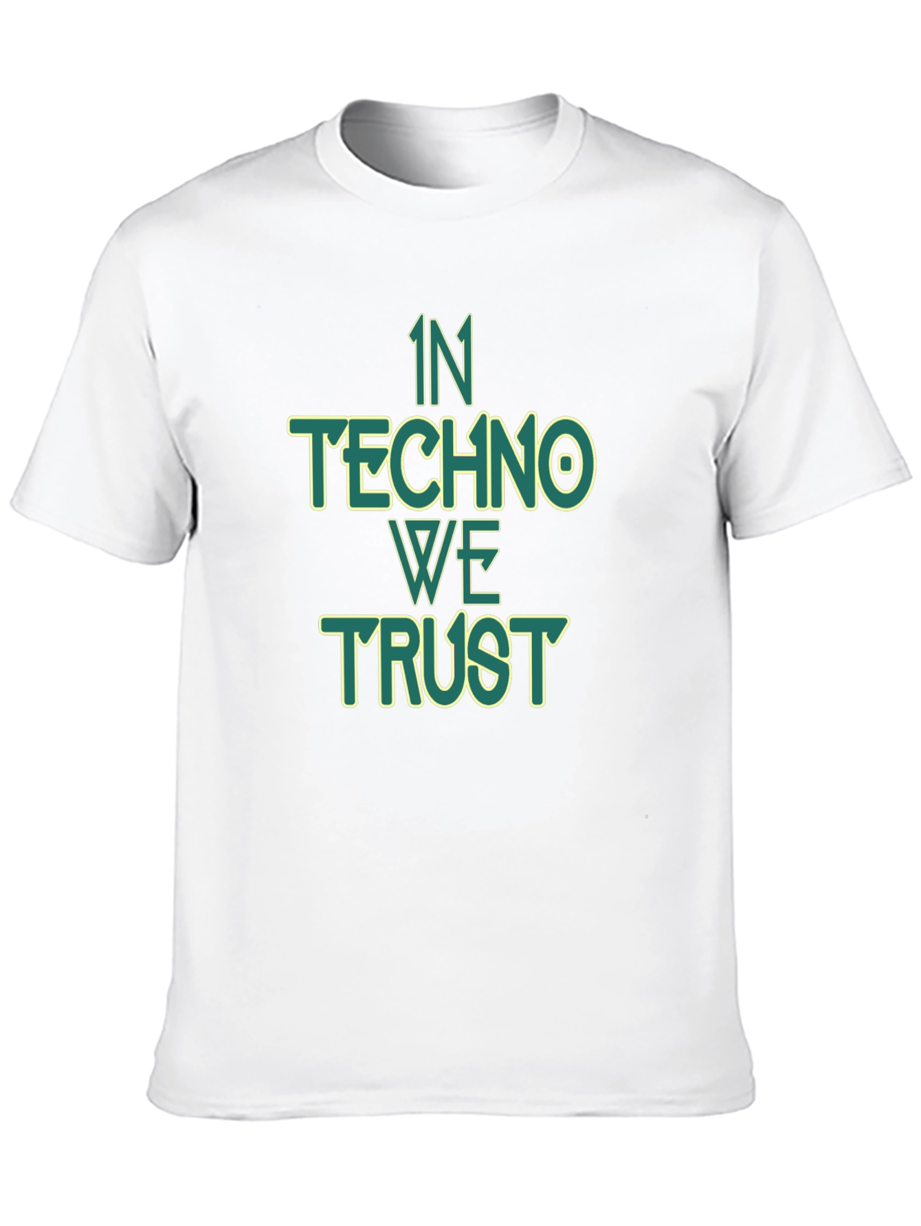 Black In Techno We Trust Graphic Tee - Black view 10
