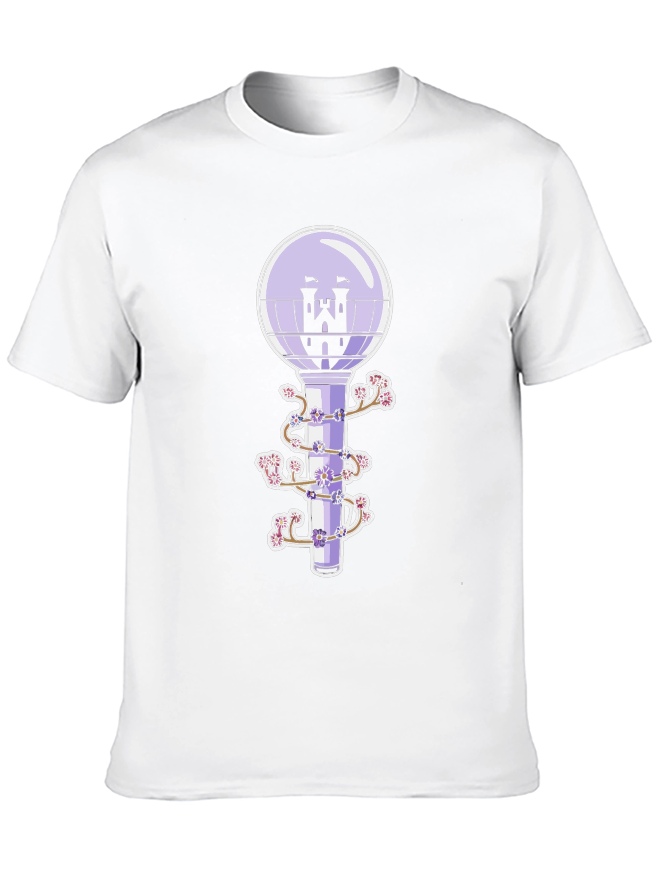 Black Fantasy Castle Lightstick Graphic Tee view 10