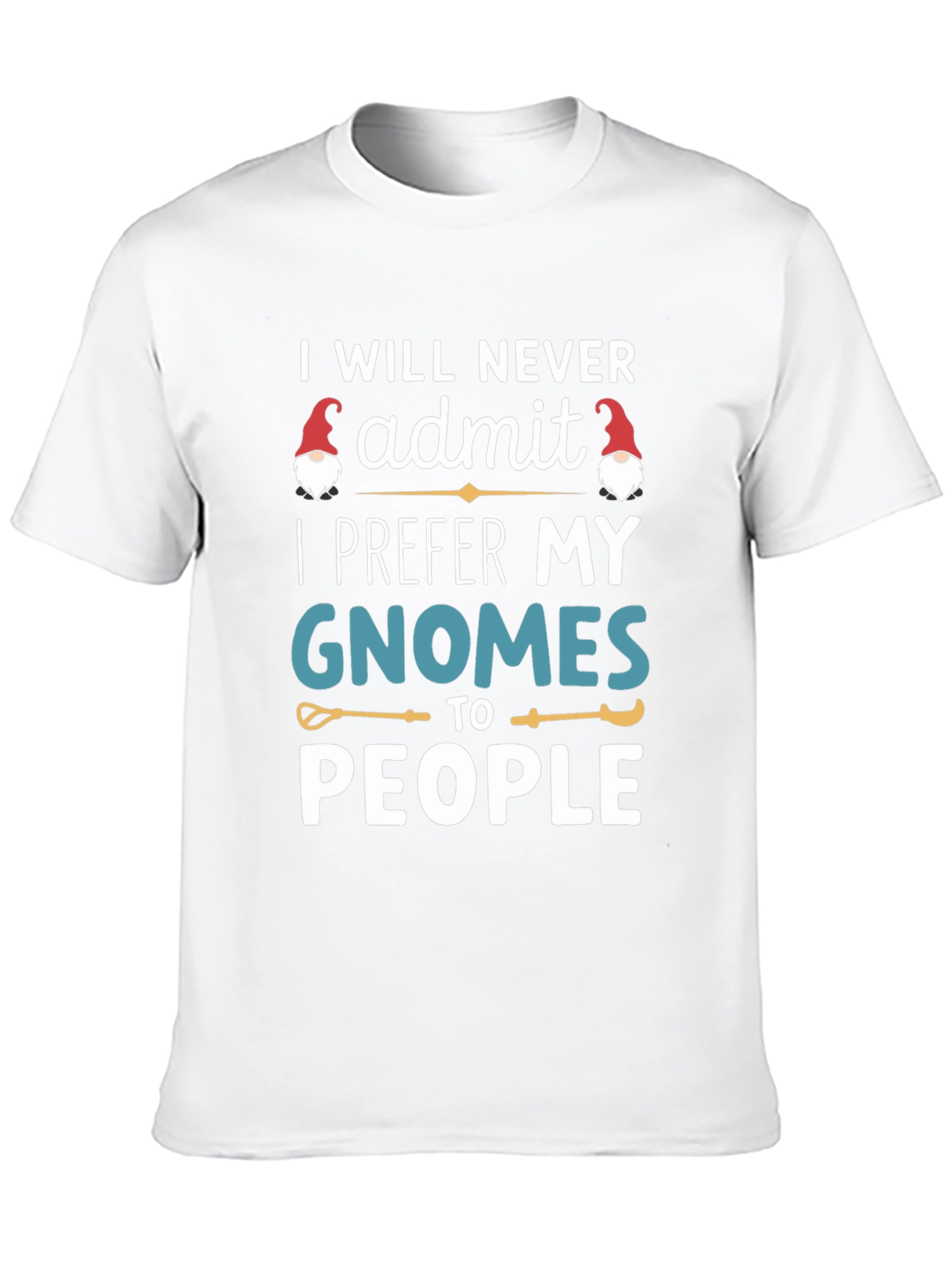 Black Gnomes Before People Graphic Tee view 10