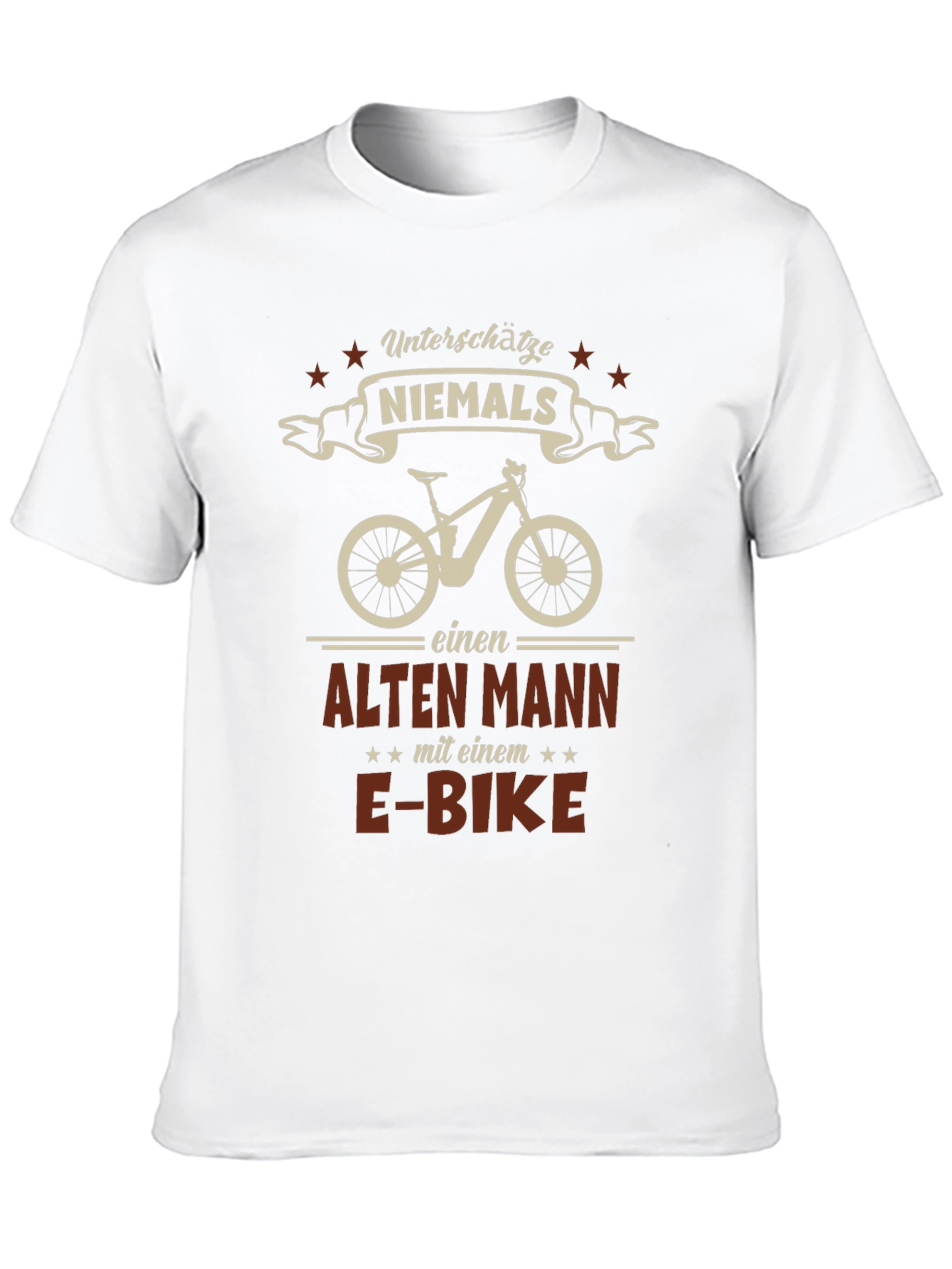 Black E-Bike Old Man Graphic Tee - Black view 10