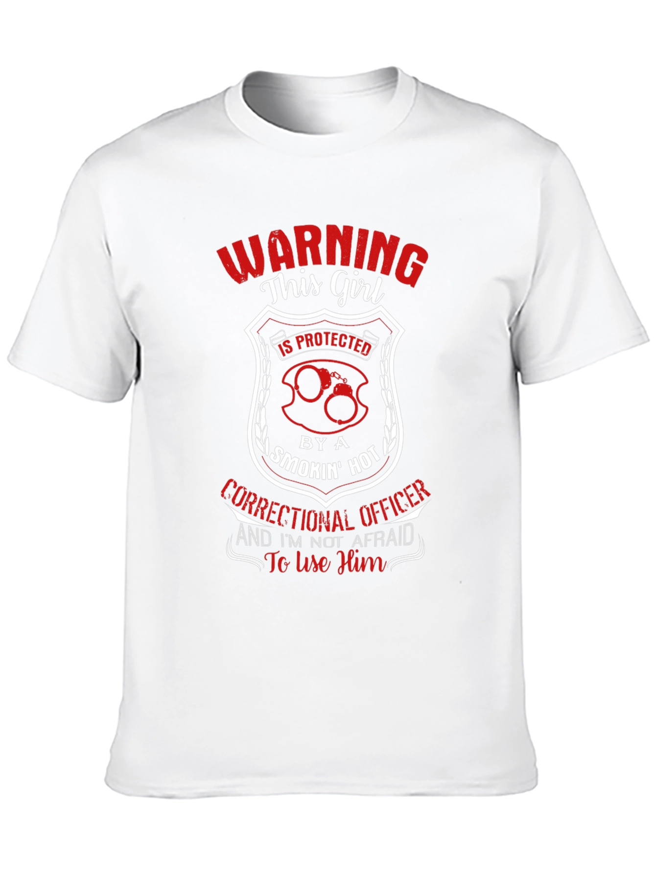 Black Correctional Officer's Girlfriends T-Shirt view 10
