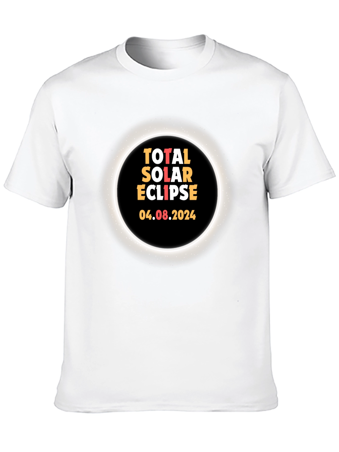 Black Total Solar Eclipse 2024 T-Shirt view 10